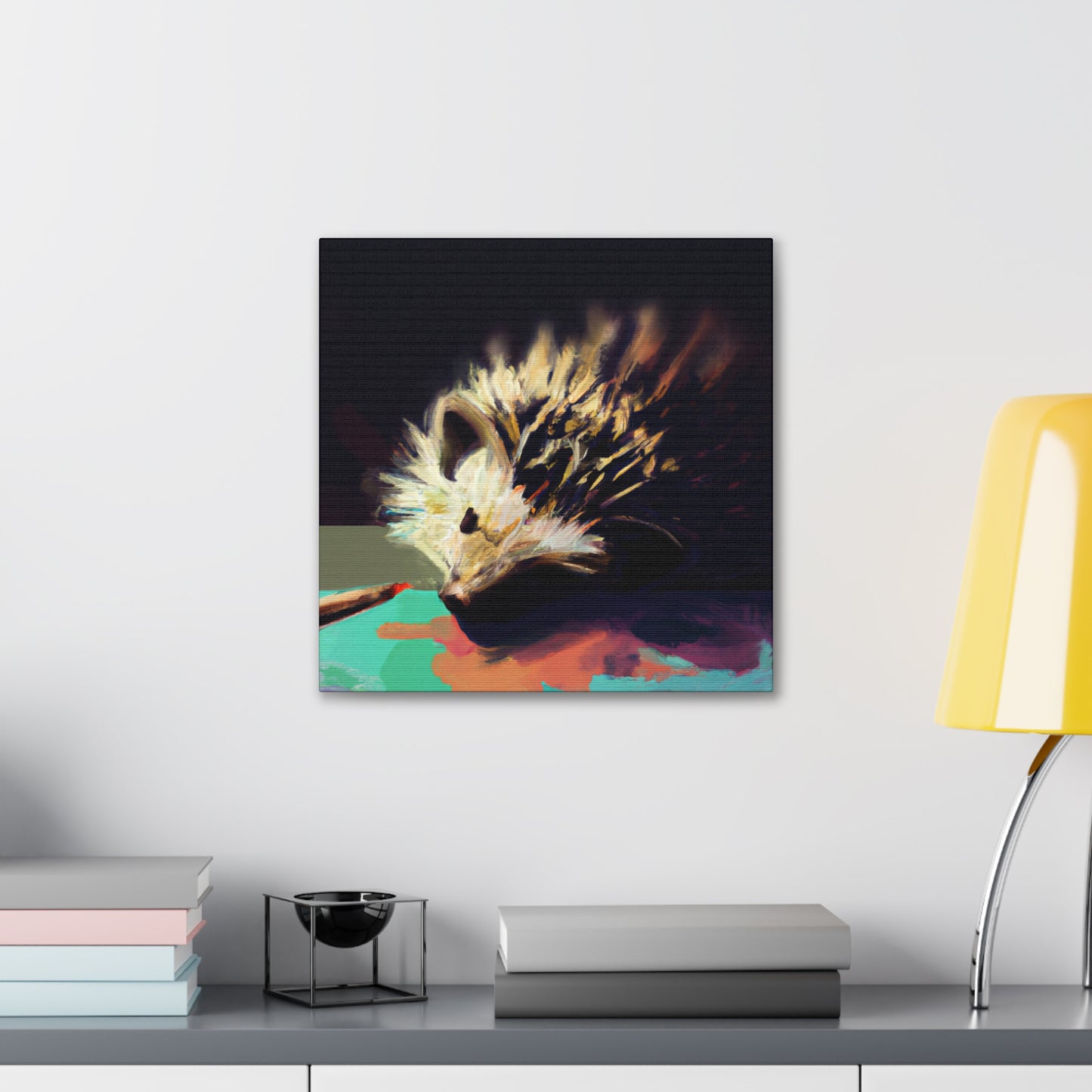 "Hedgehog's Surreal Dream" - Canvas