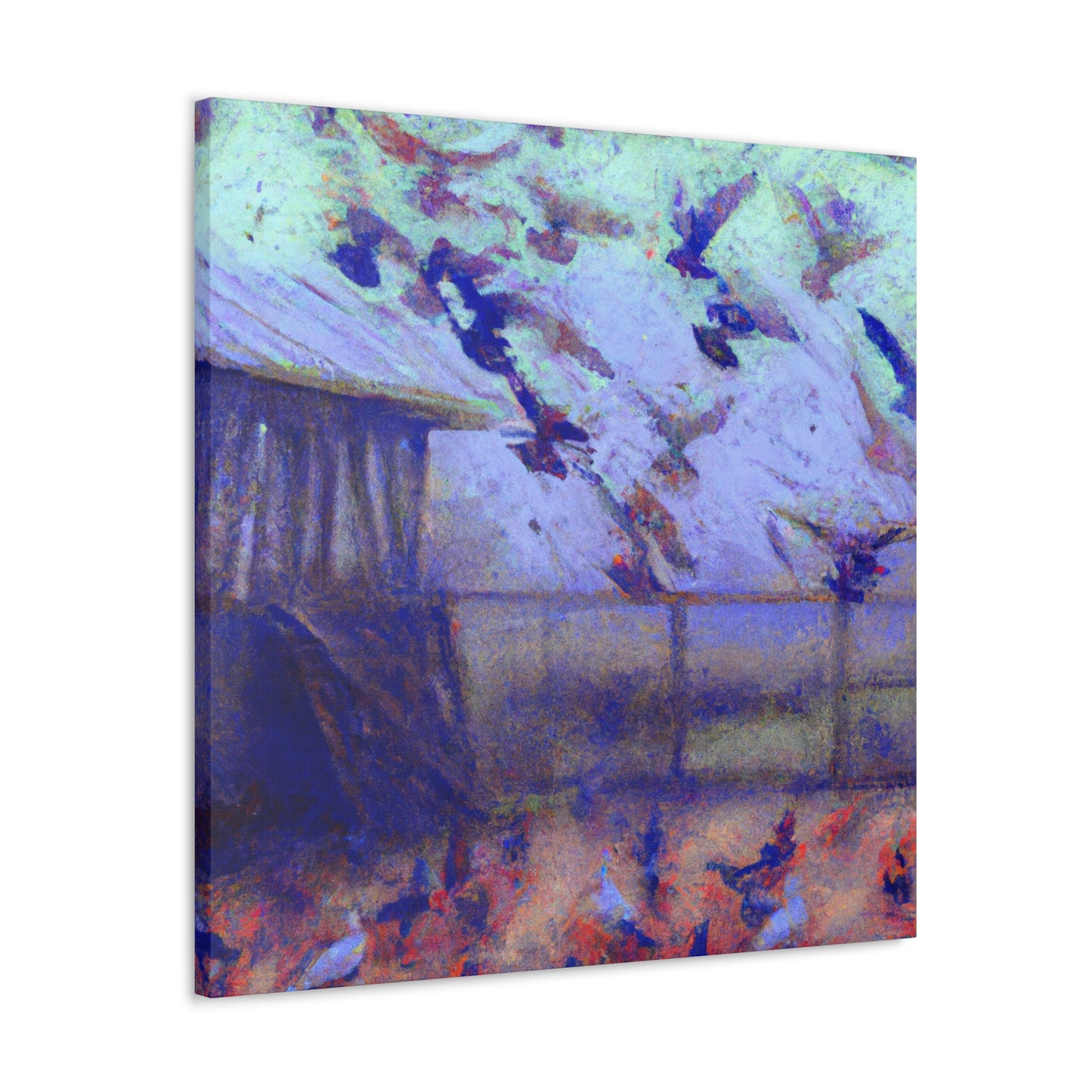 Pigeon in Flighty Hues - Canvas