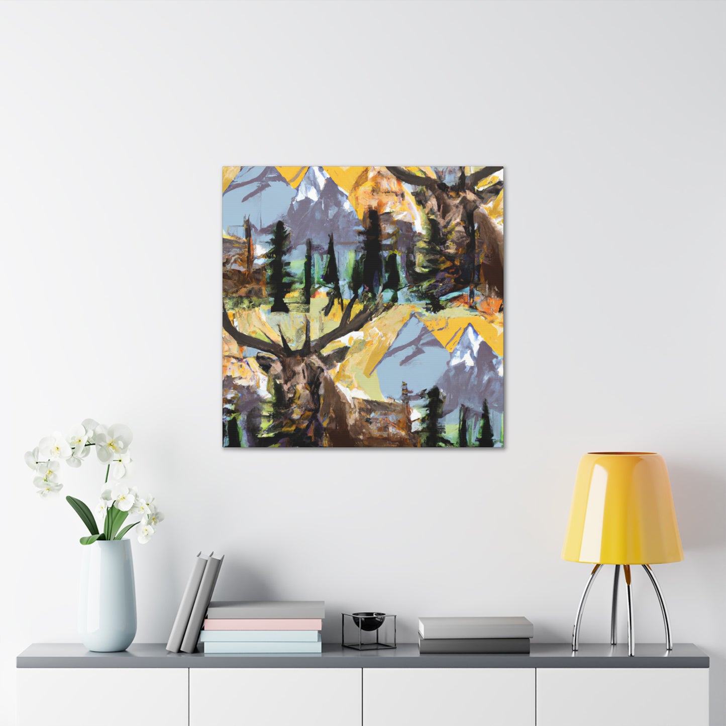 "Elk of Expressionism" - Canvas