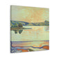 "Lake Reflection Sunset" - Canvas