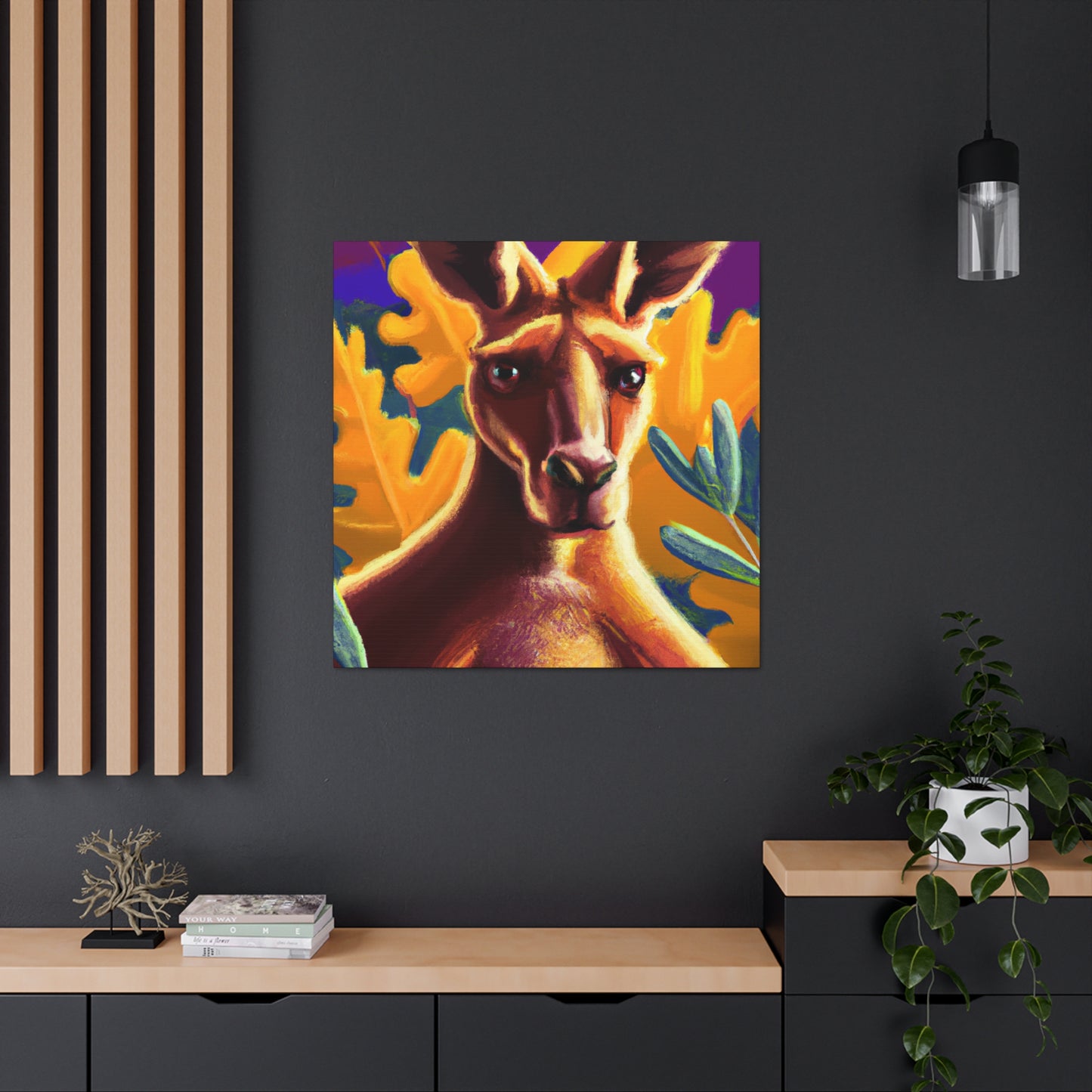 Kangaroo in Nature - Canvas