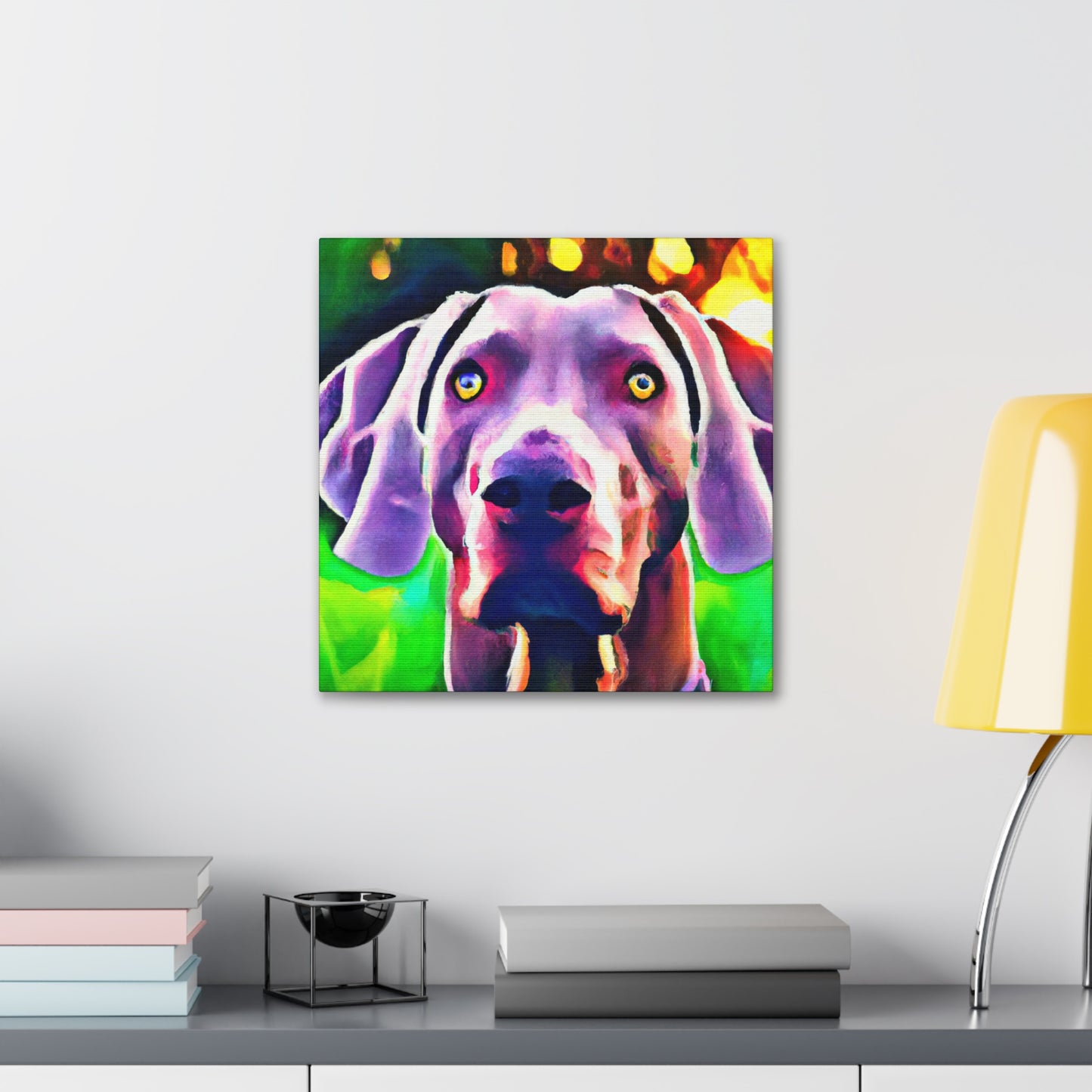 Weimaraner Wonderland - Canvas