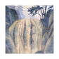 "Waterfall in Moonlight" - Canvas