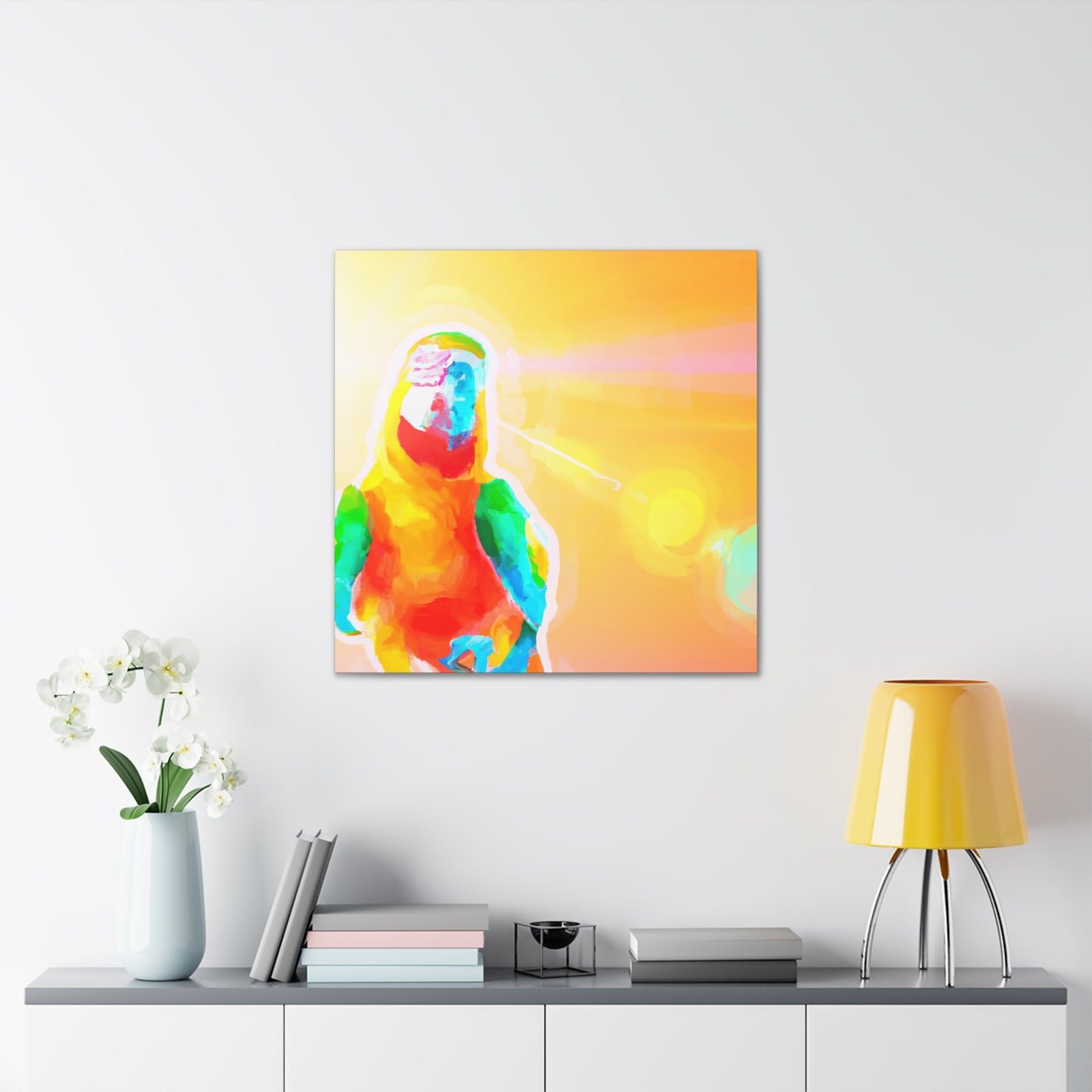 Macaw Feather Fantasy - Canvas