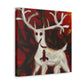 Reindeer In Moonlight - Canvas