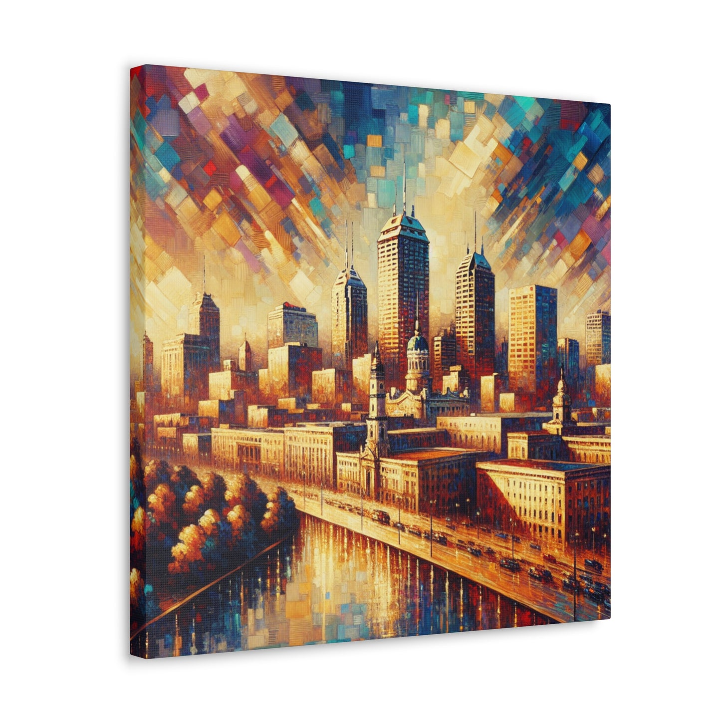 "Serene Hymn of Indianapolis" - Canvas