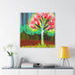 "Dogwood at Dusk Sky" - Canvas