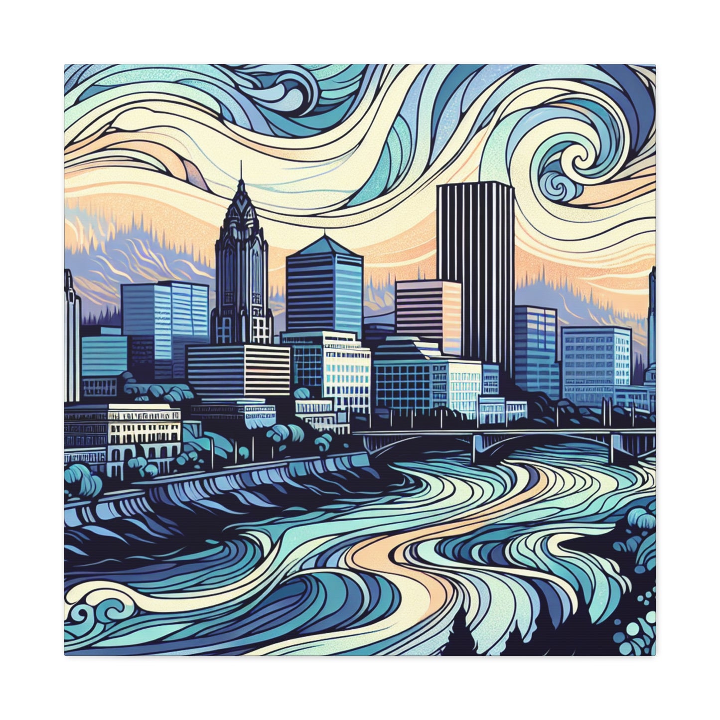 "Emerald City Rhapsody" - Canvas