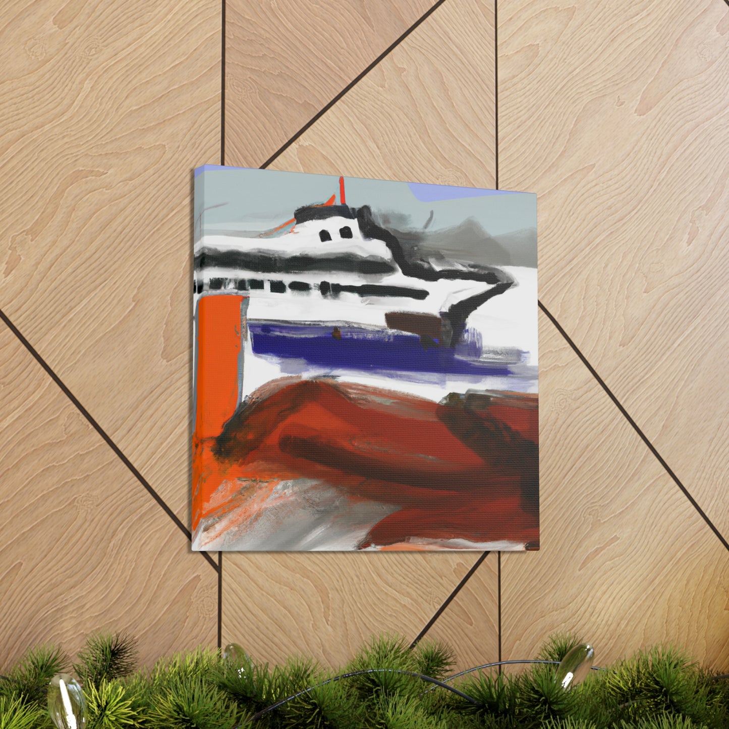 Ferry on the Horizon - Canvas