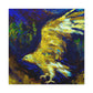 Golden Eagle Flight. - Canvas