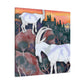 Mountain Goats Dreaming - Canvas