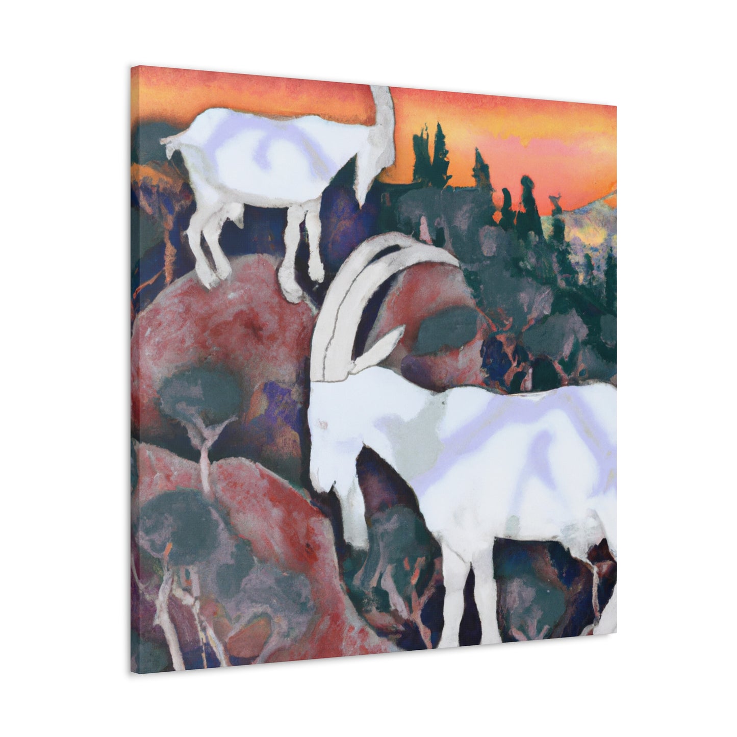 Mountain Goats Dreaming - Canvas