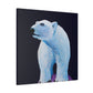 "Polar Bear in Snow" - Canvas