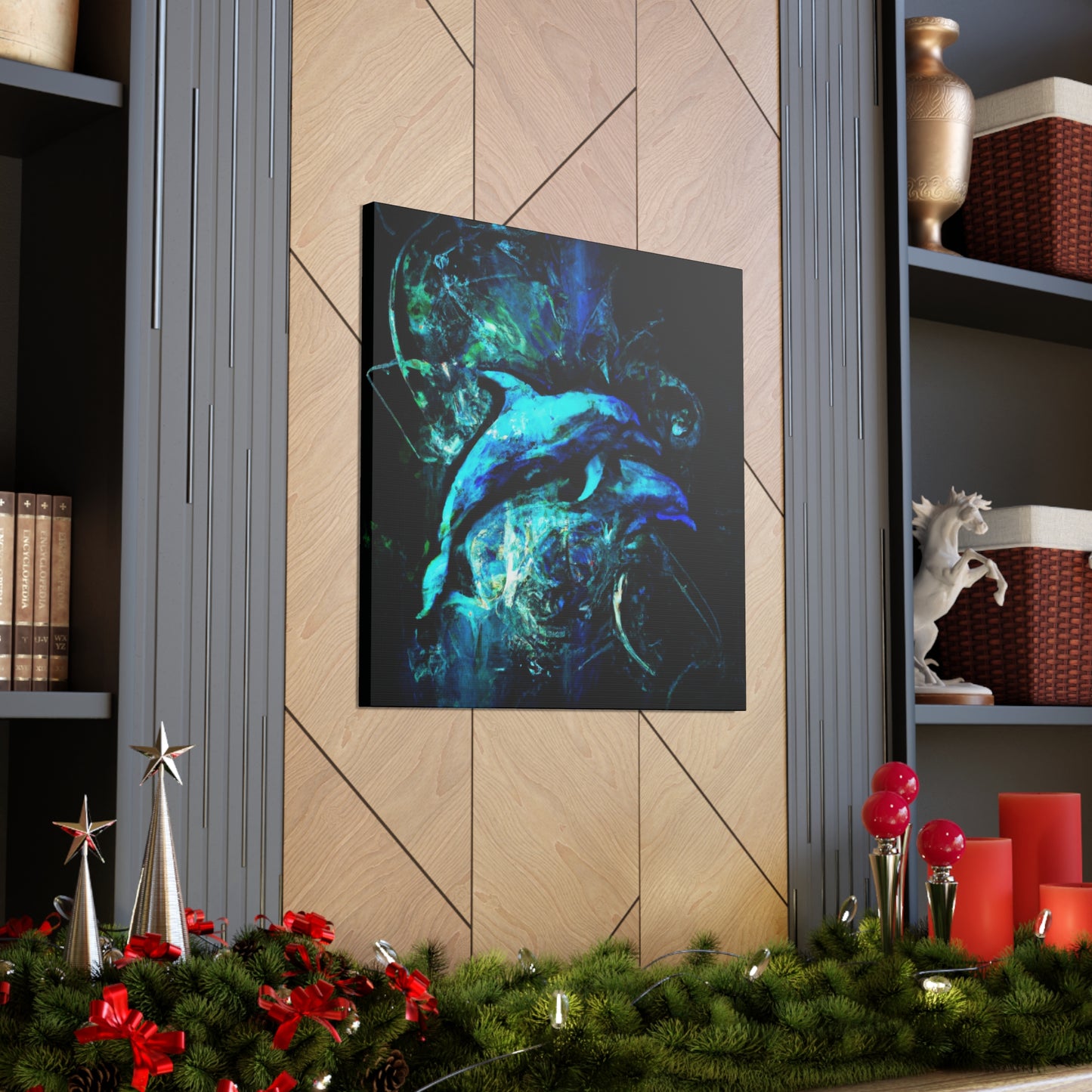 Dolphin's Glorious Dance - Canvas