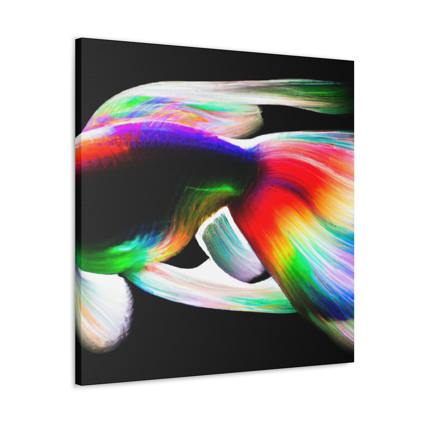 Bright Rainbow Fish Joy - Canvas