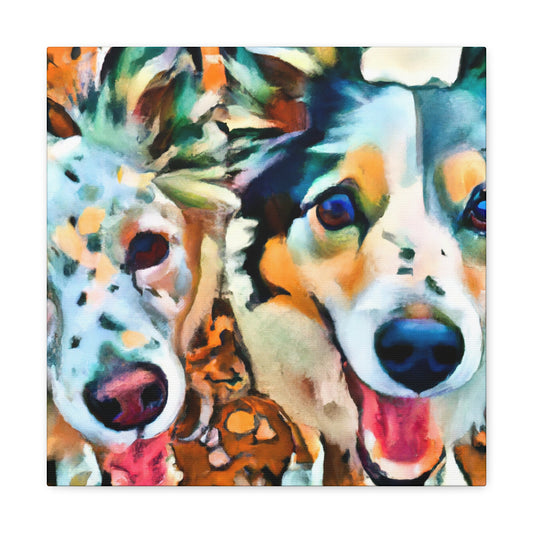 Border Collie Reflection - Canvas