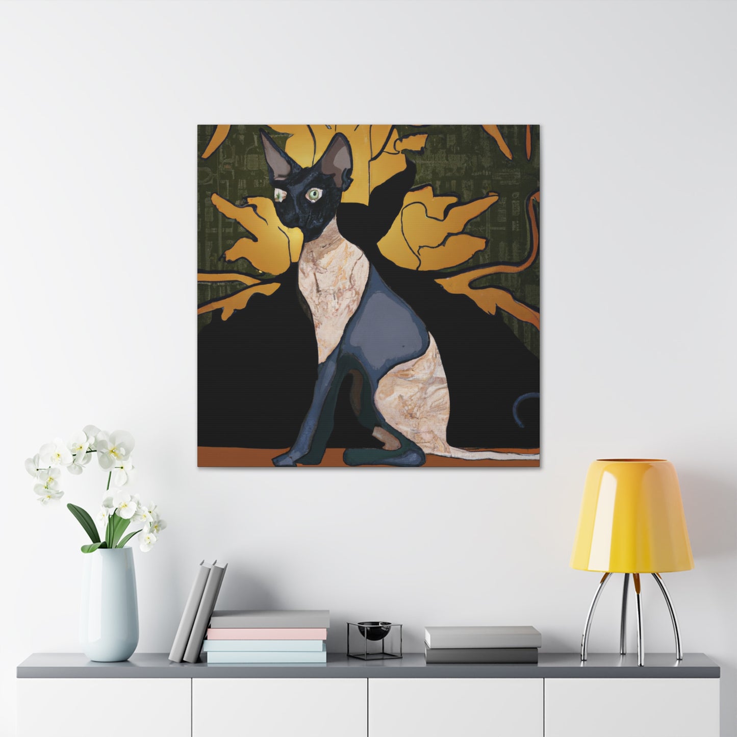 "The Sphynx in Bloom" - Canvas