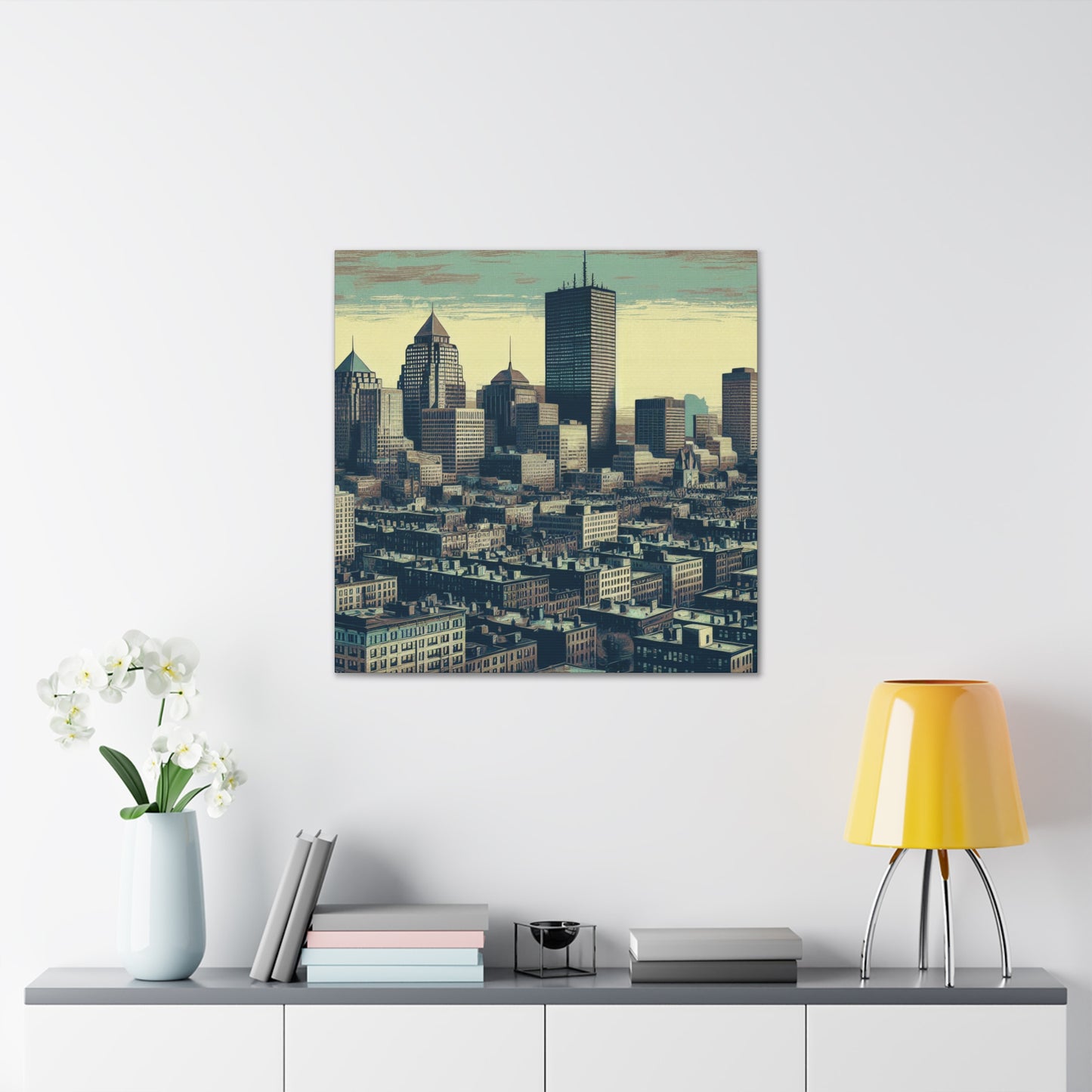 "Revolutionary Boston's Urban Canvas" - Canvas