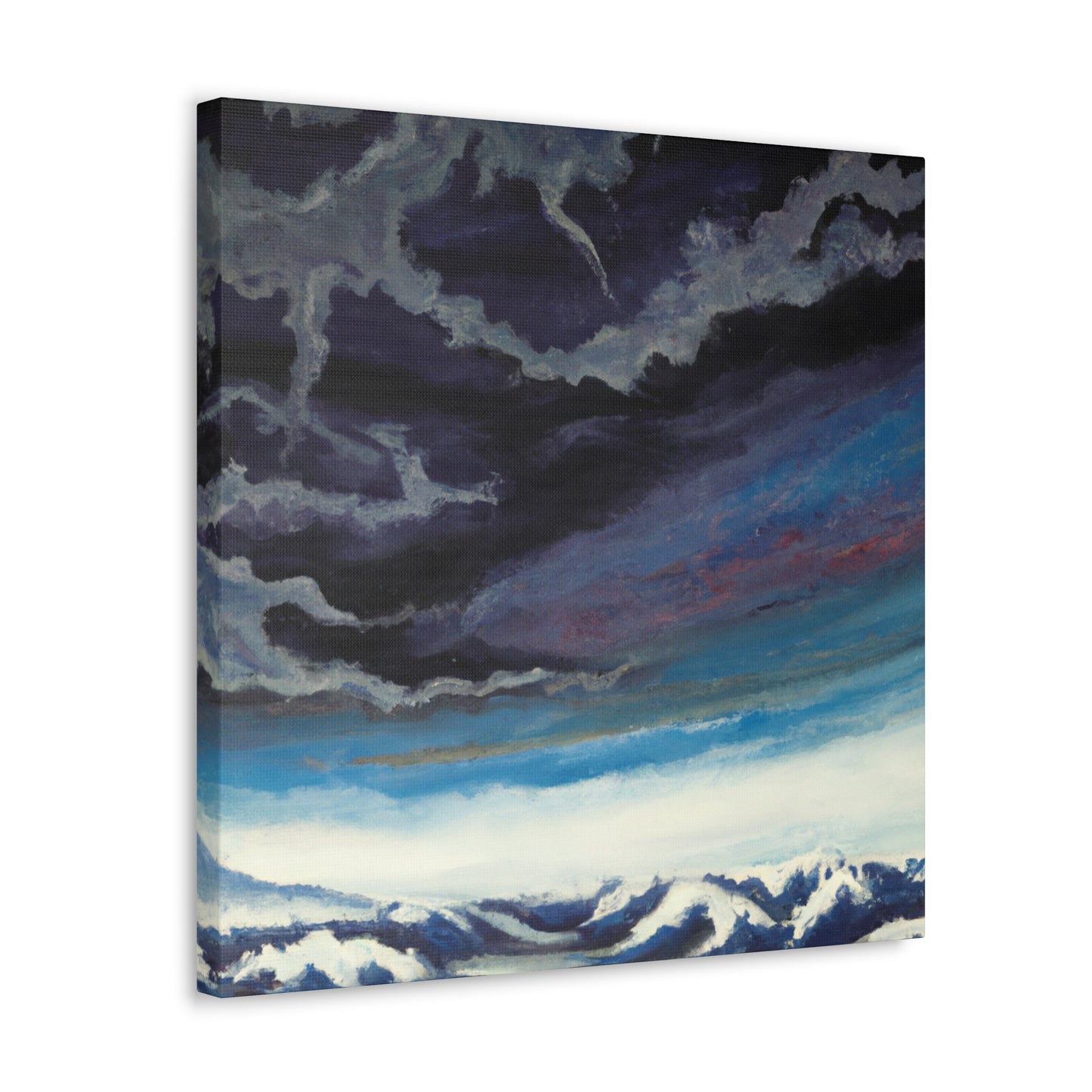 Snowy Mountain Majesty - Canvas