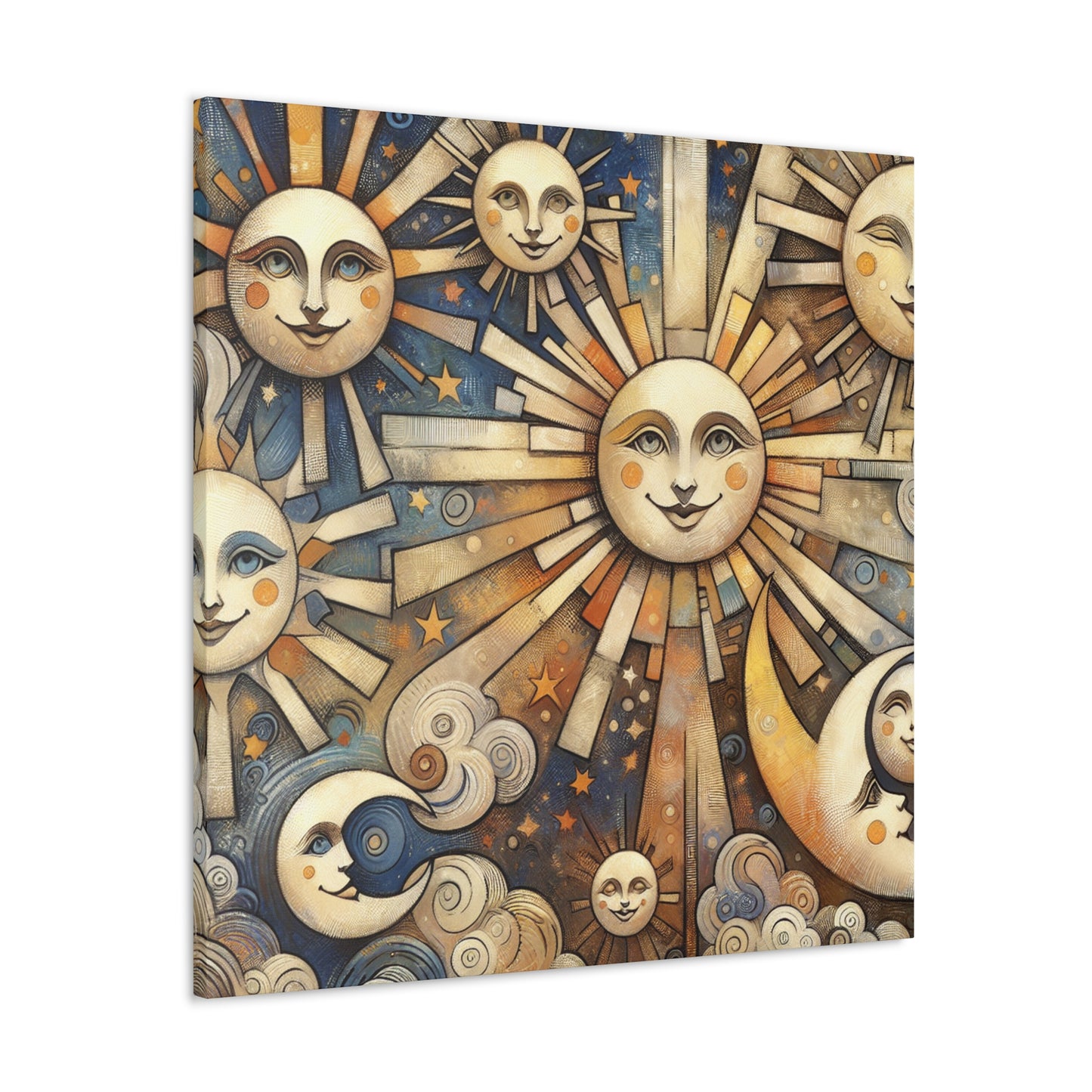 "Joyful Celestial Smiles" - Canvas