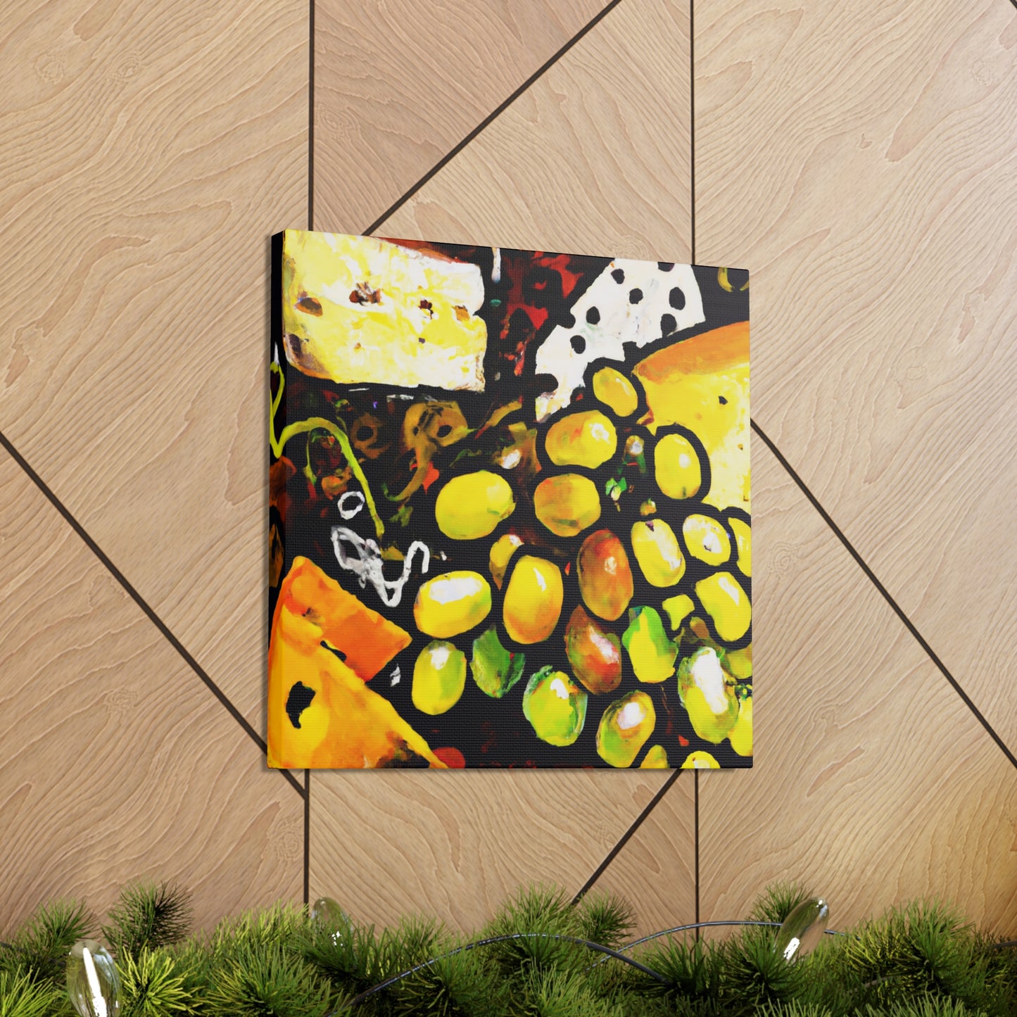 "Cheese and Grapes Melody" - Canvas