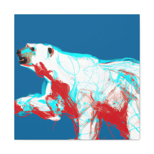 Polar Bear Minimalism - Canvas