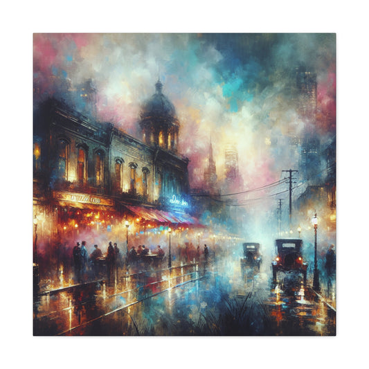 Rhythmic Nights Unveiled - Canvas