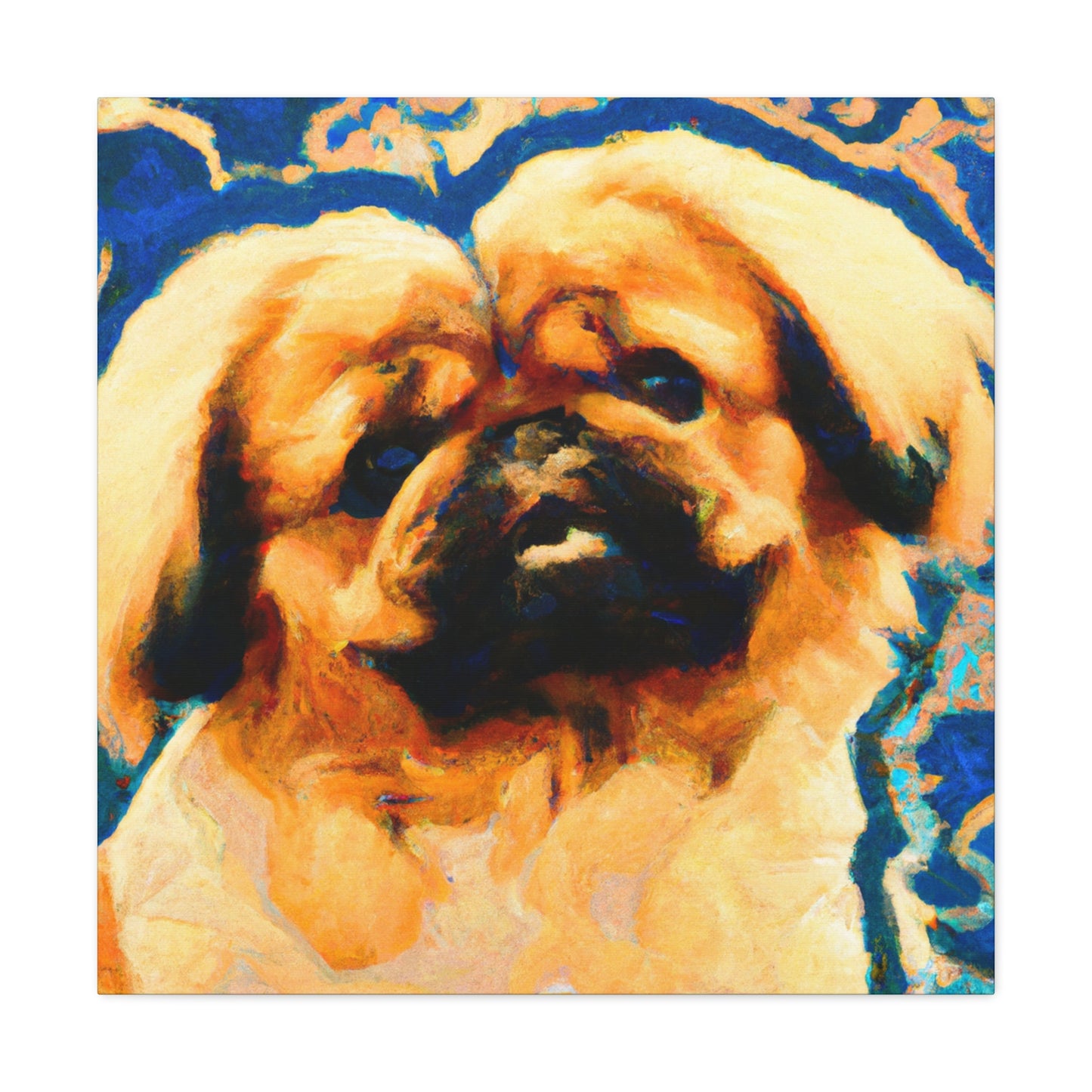 Pekingese Poised Elegance - Canvas