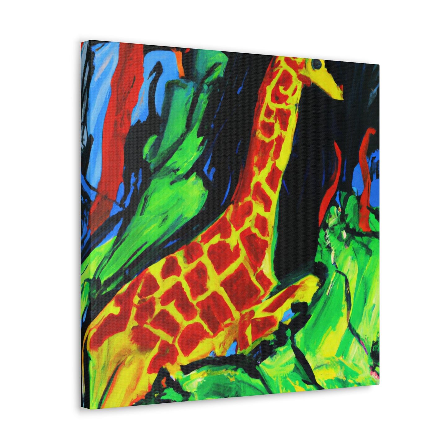 Giraffe in Abstract Forms - Canvas