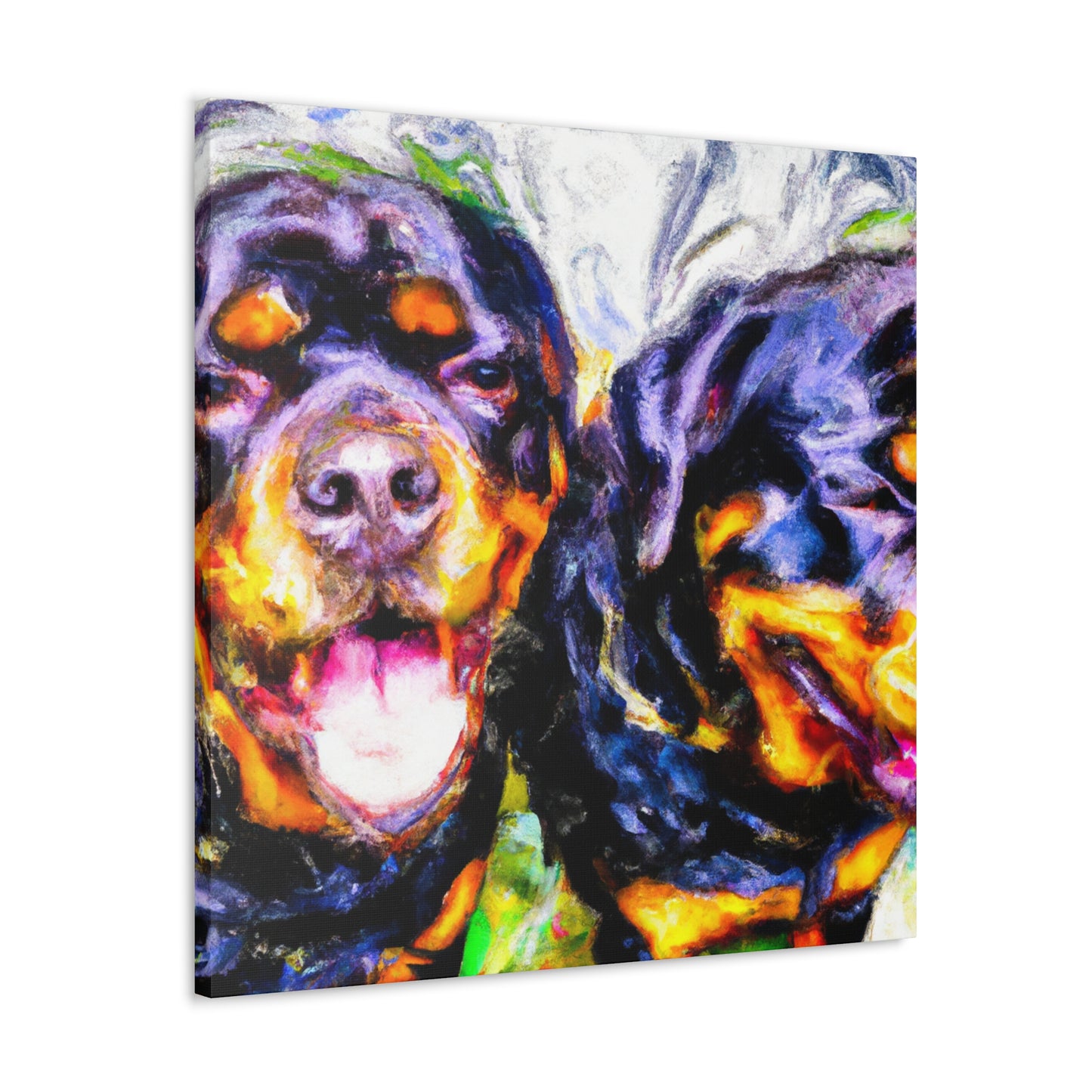 Fierce Rottweiler Impression - Canvas