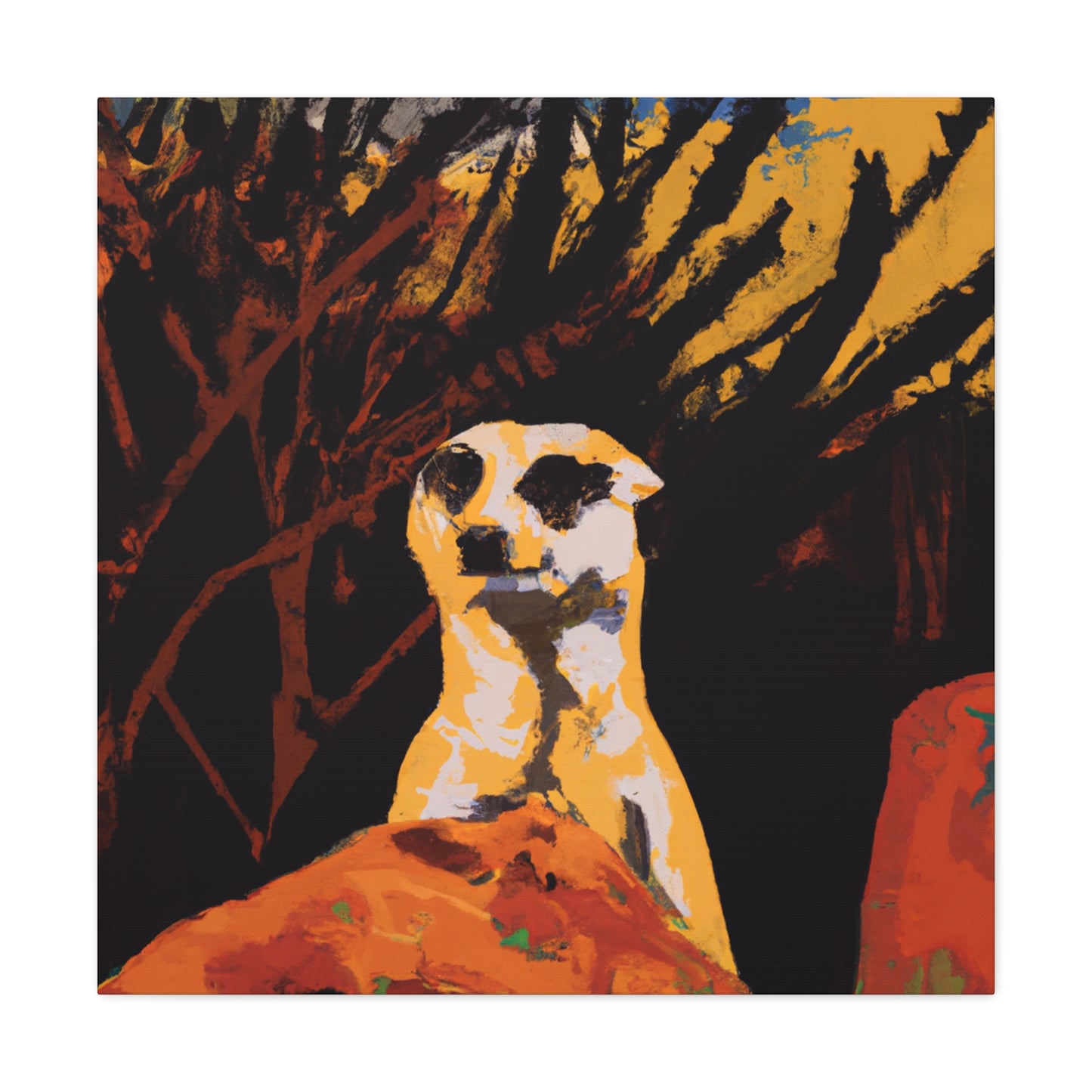 Meerkat Street Mural - Canvas