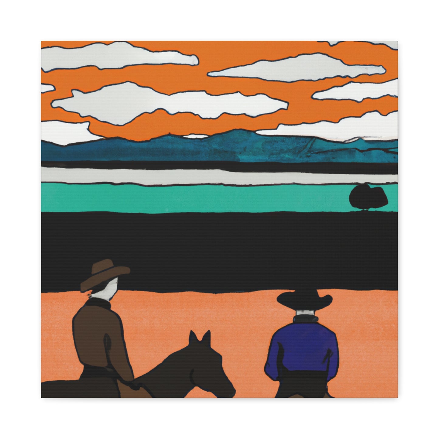 "Westward Western Wonder" - Canvas