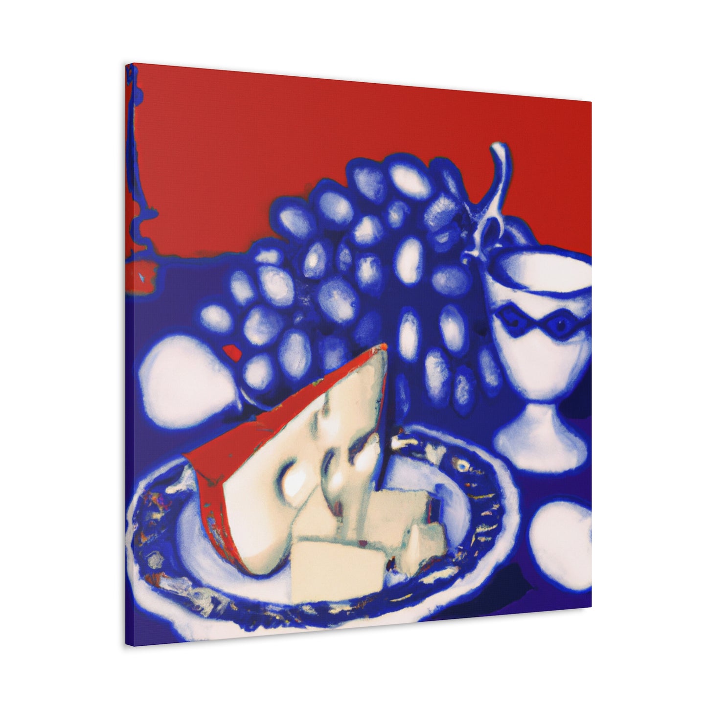 "Cheese and Grapes Abound" - Canvas