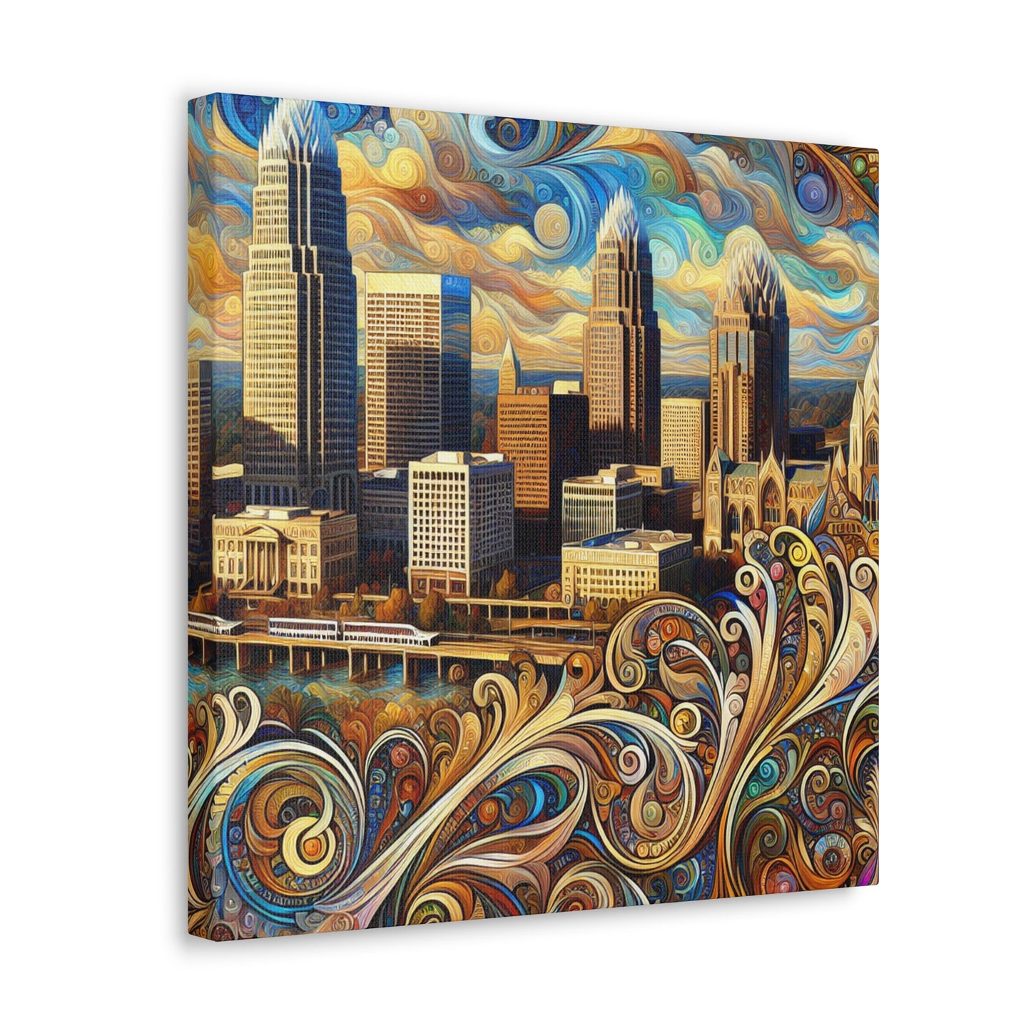 "Vibrant City Spectrum" - Canvas