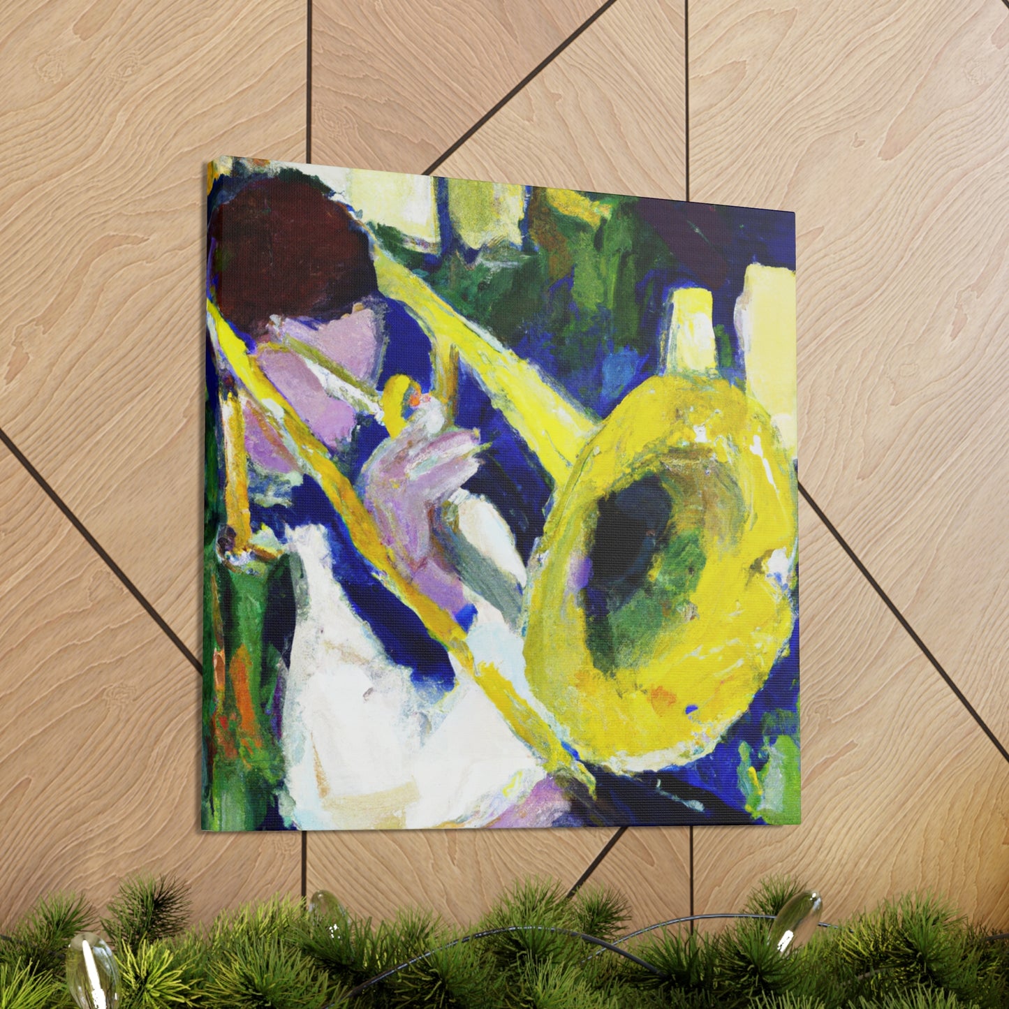 Trombone in Abstraction - Canvas