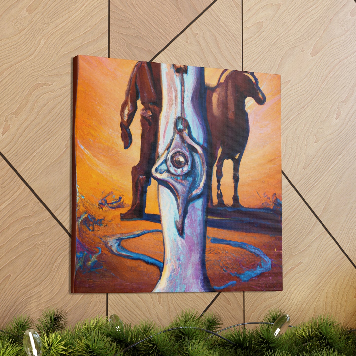 The Hitching Post Vignette - Canvas