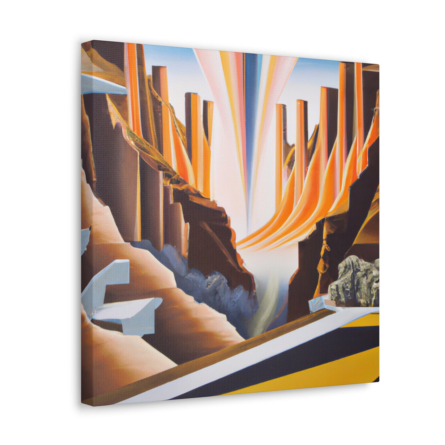 "Colorful Canyon Brilliance" - Canvas