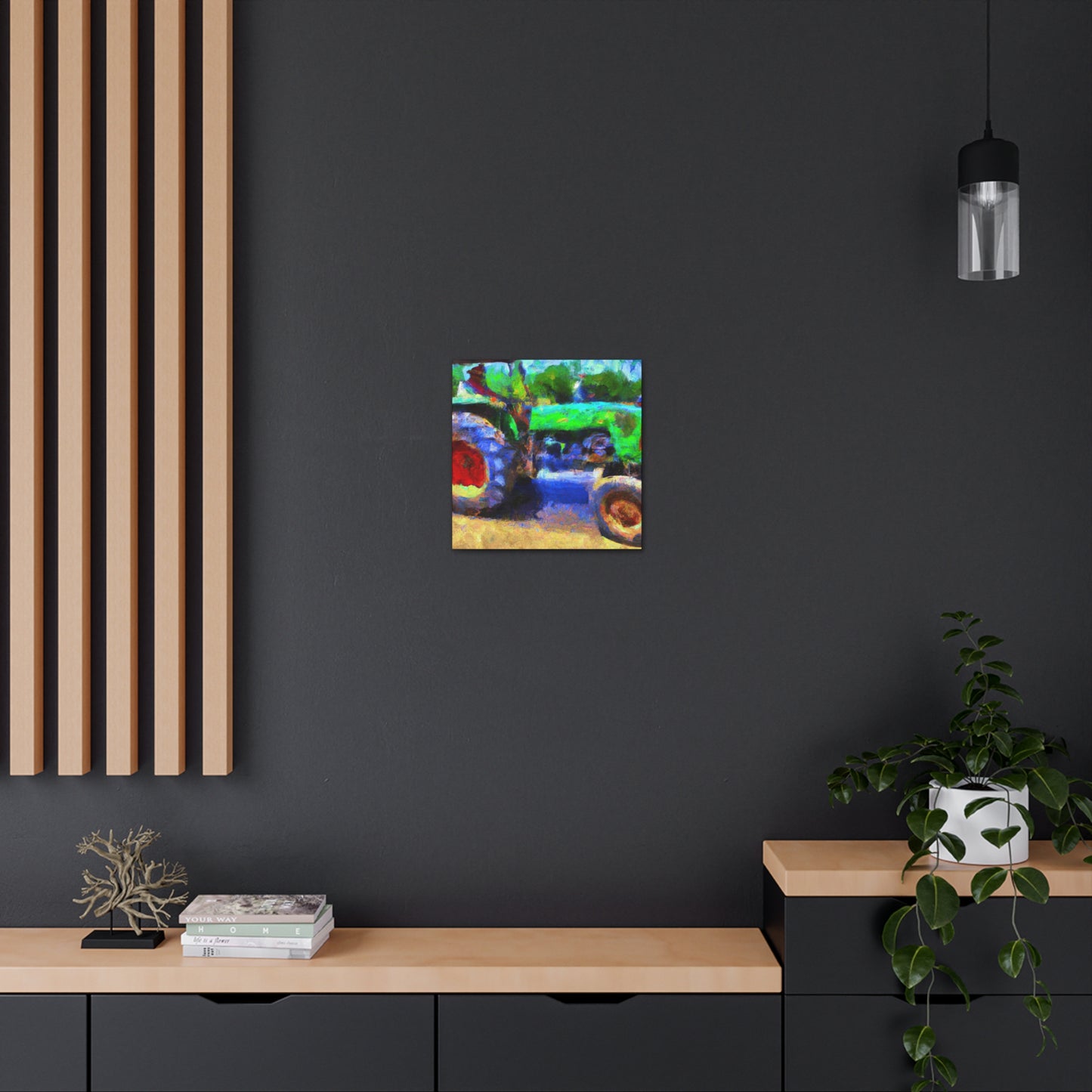 Tractor in Impressionism - Canvas