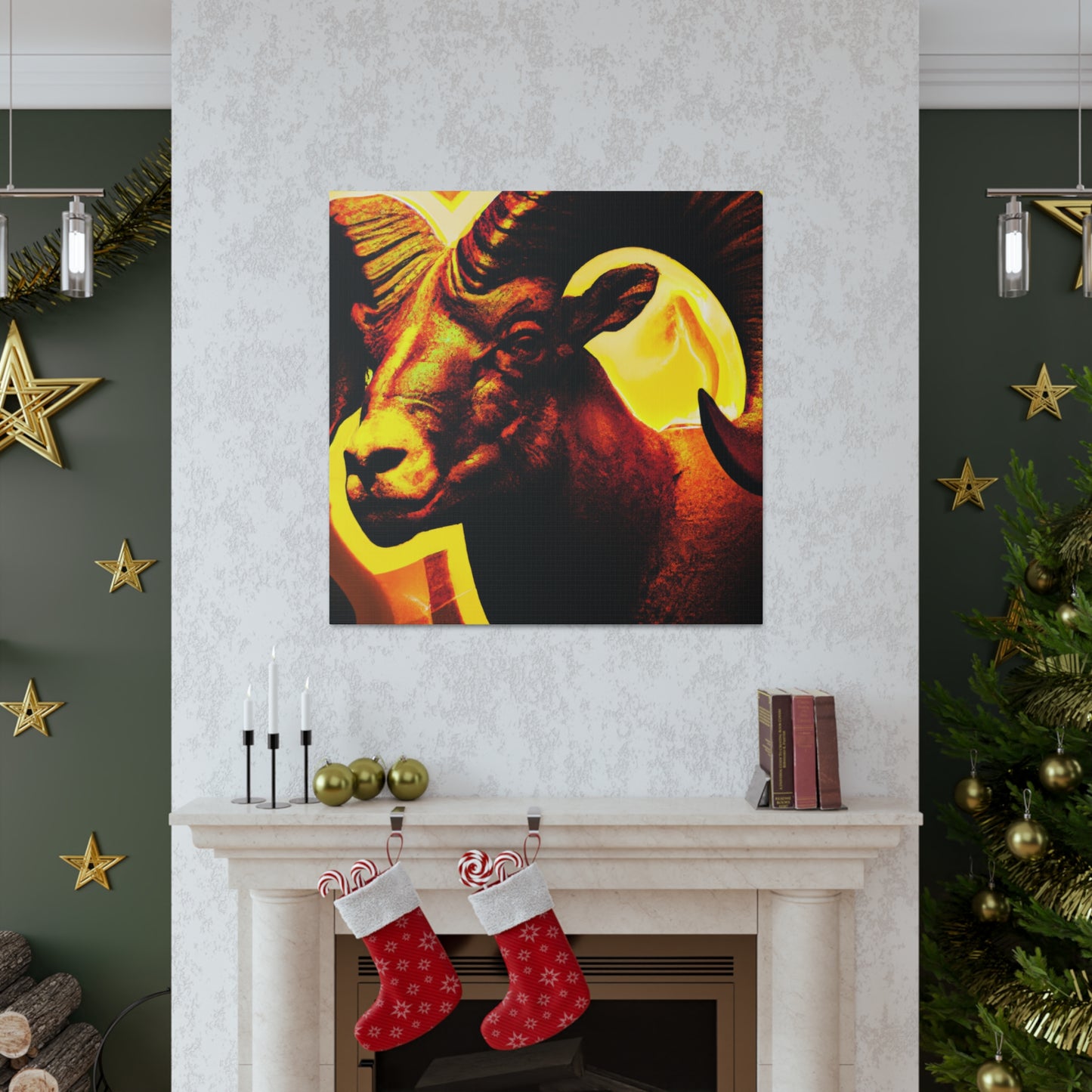 "Bighorn Deco Brilliance" - Canvas