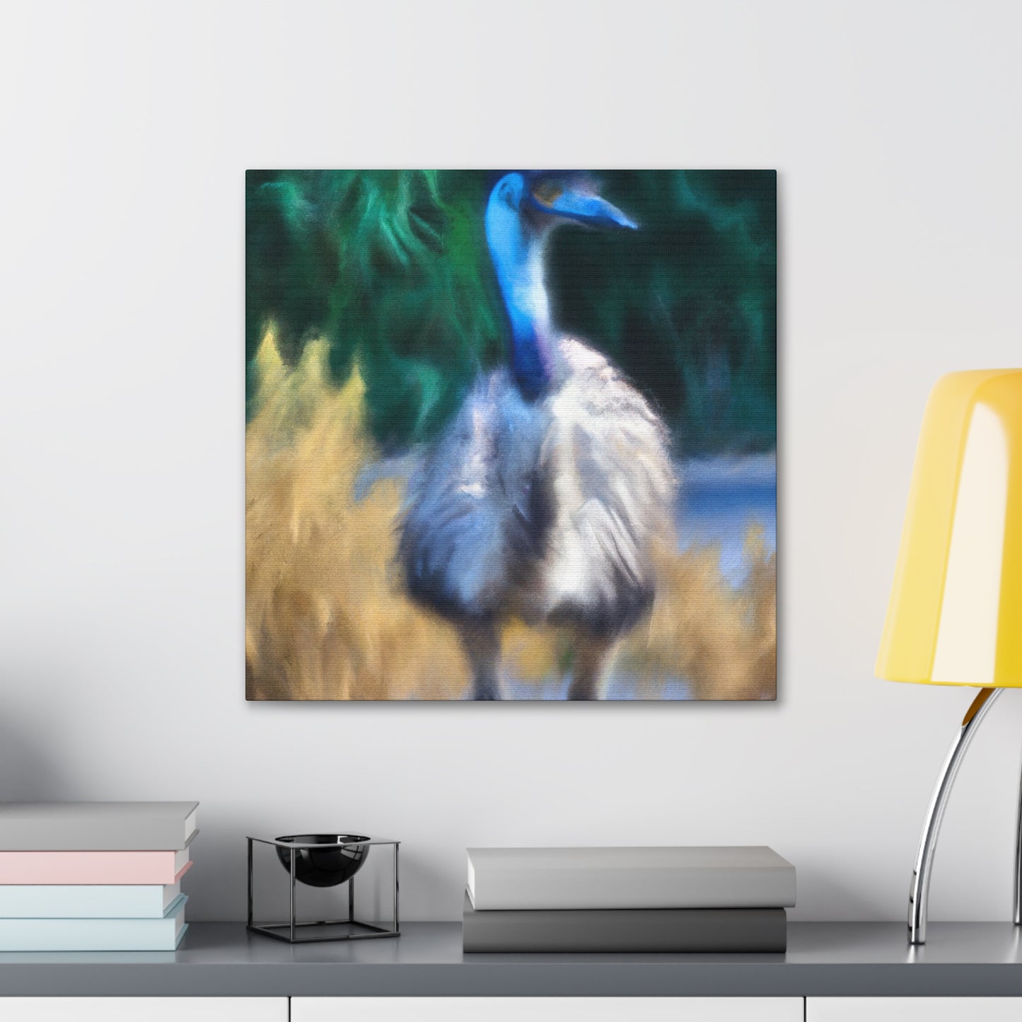 Emu Art Deco Glow - Canvas