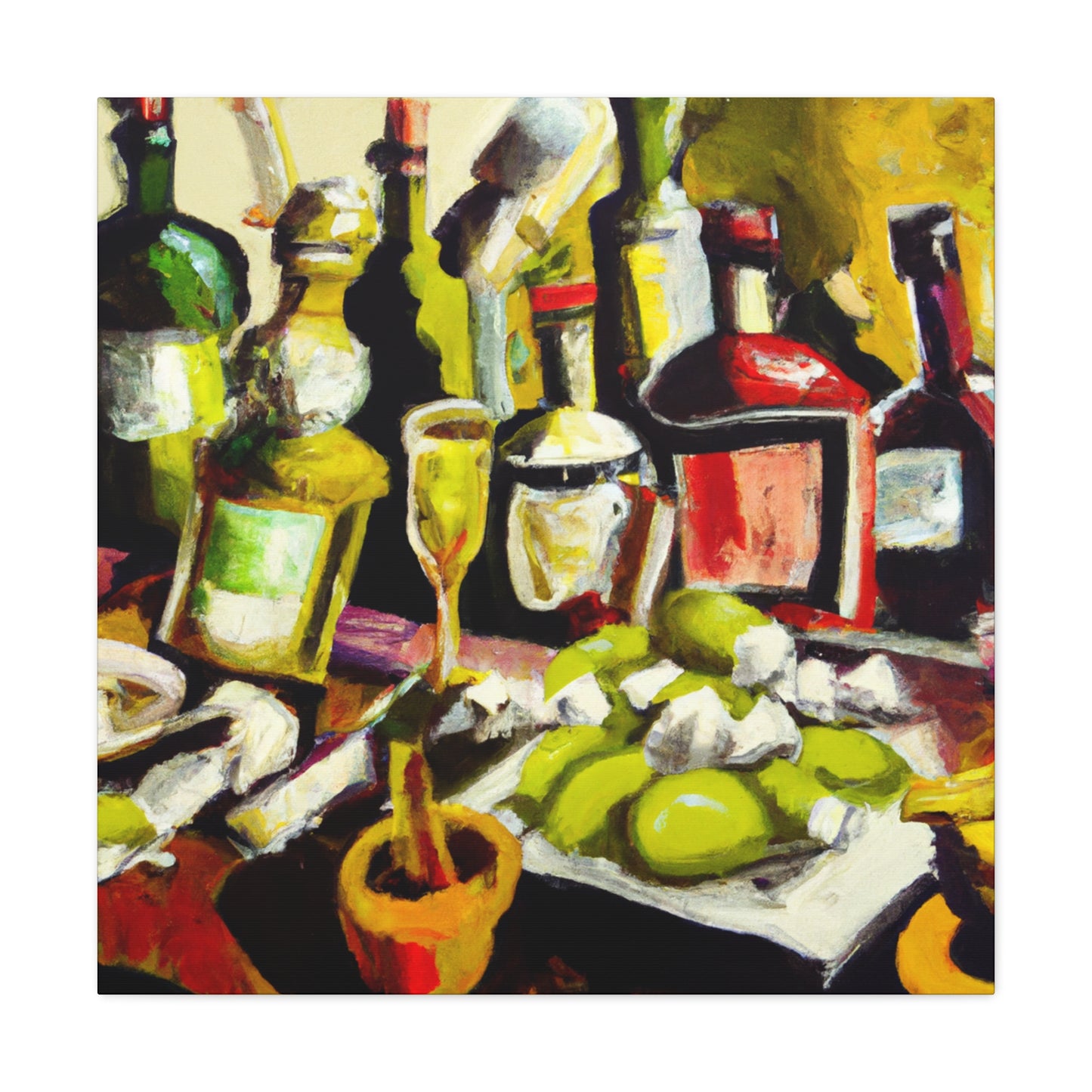 "Cocktails in Fauvism" - Canvas