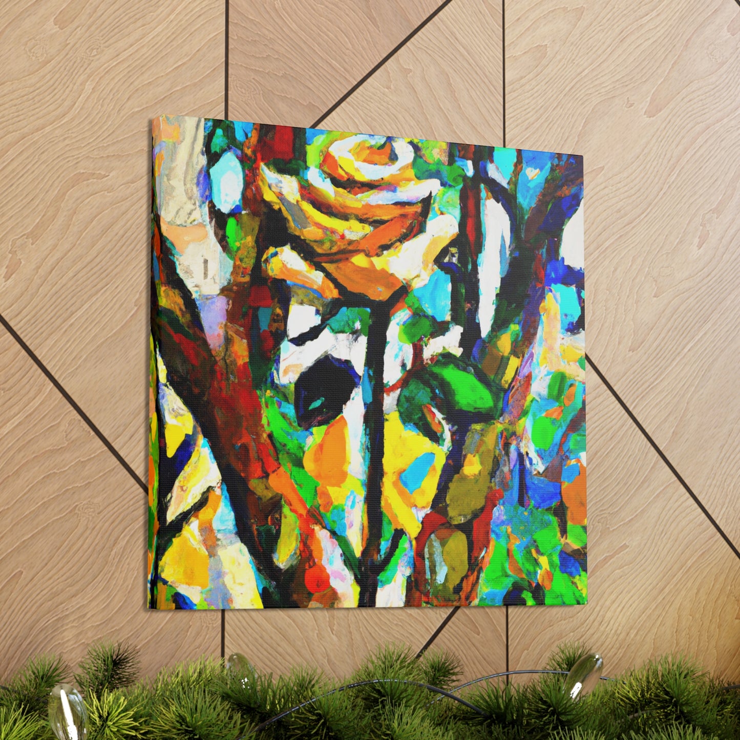 Rose in Amalgamation - Canvas