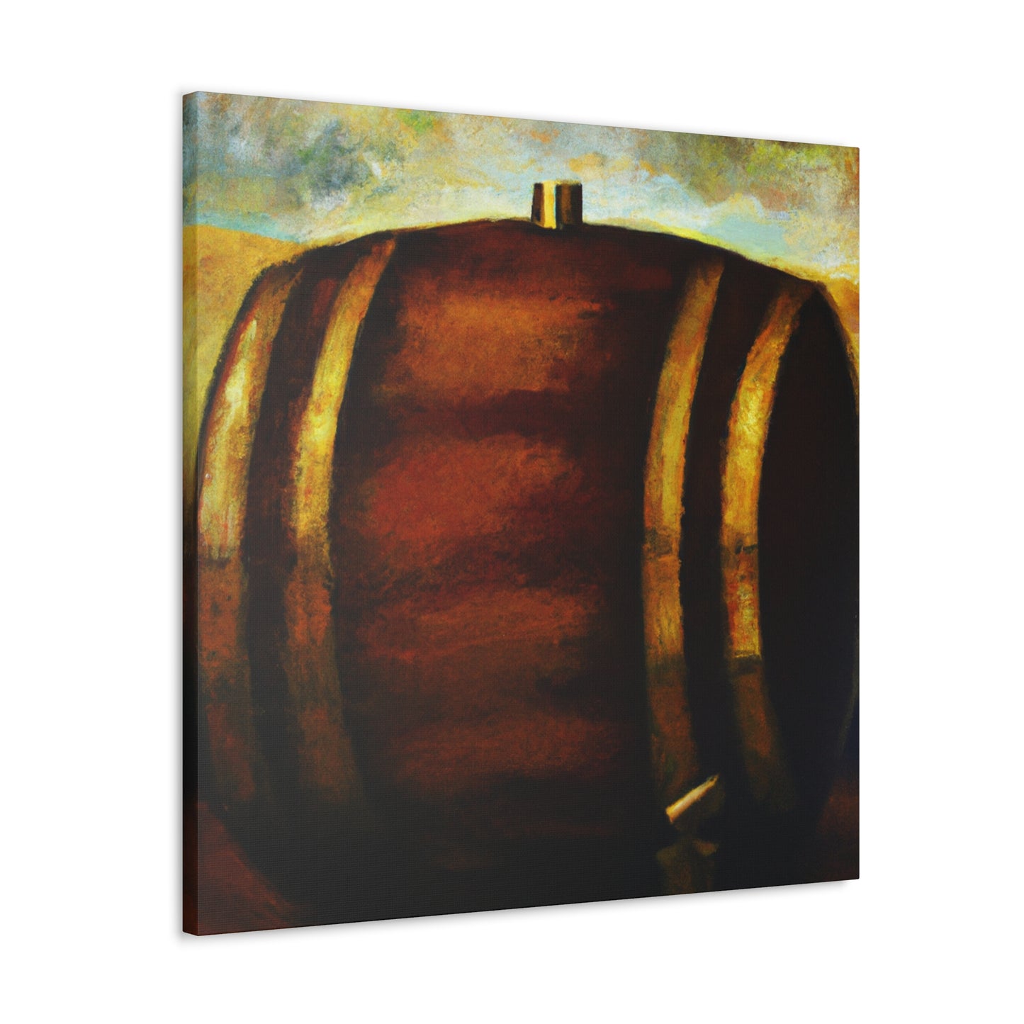 "Whiskey Barrell Slumbering" - Canvas