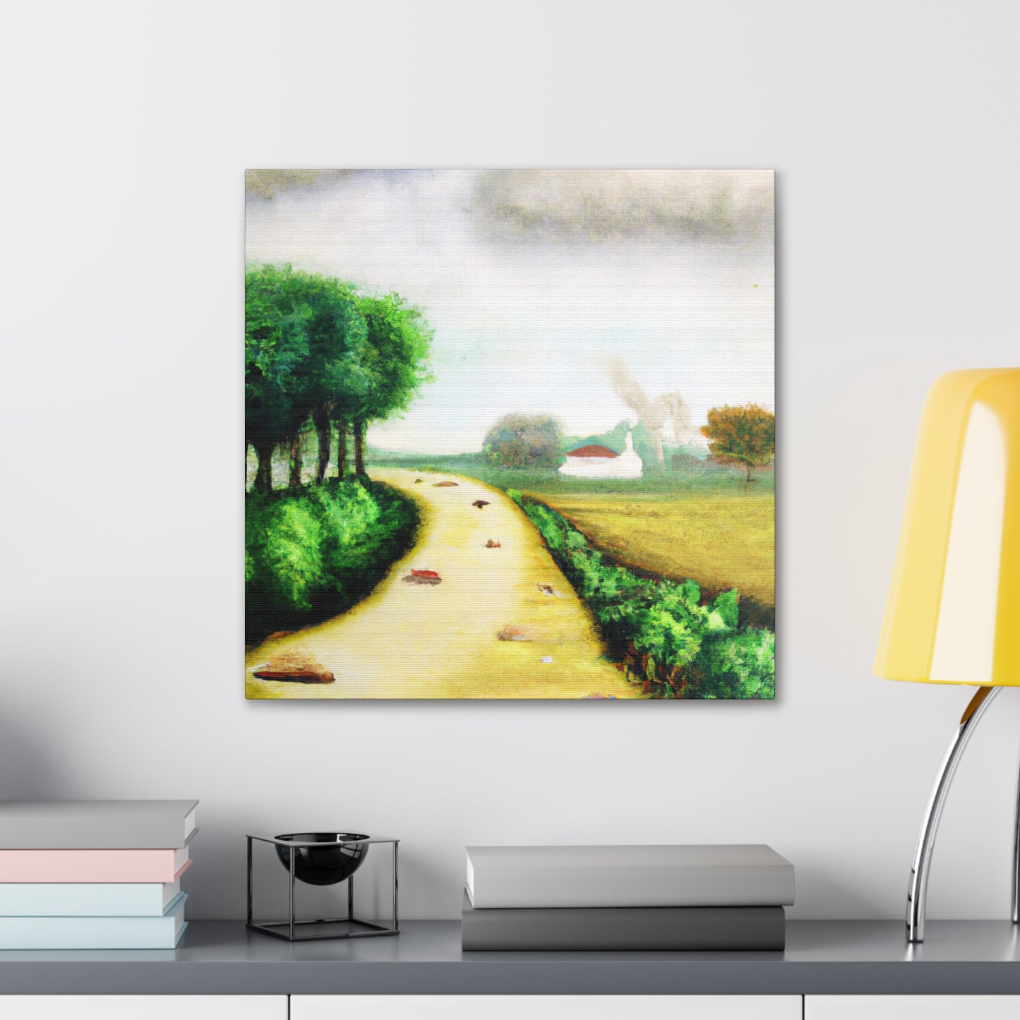 "Country Road in Spring" - Canvas