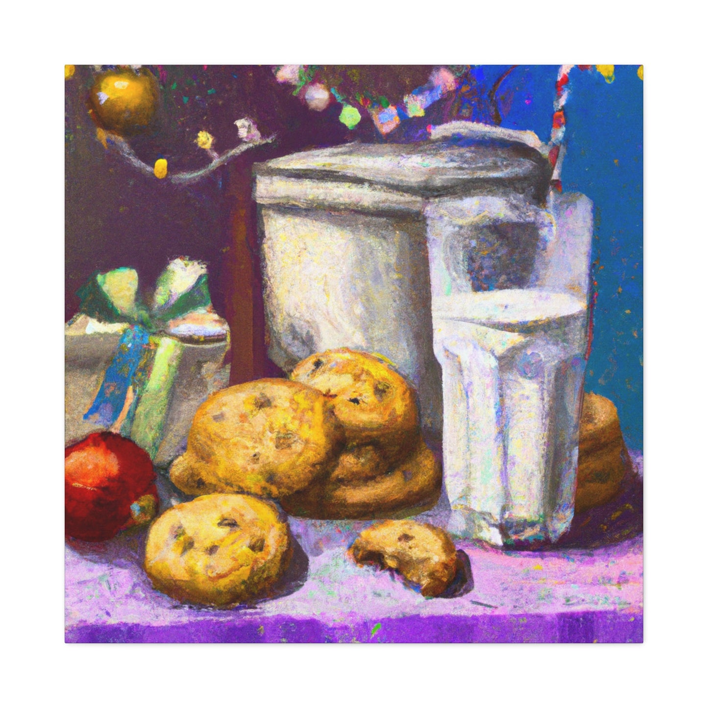 Milk and Cookies Feast - Canvas