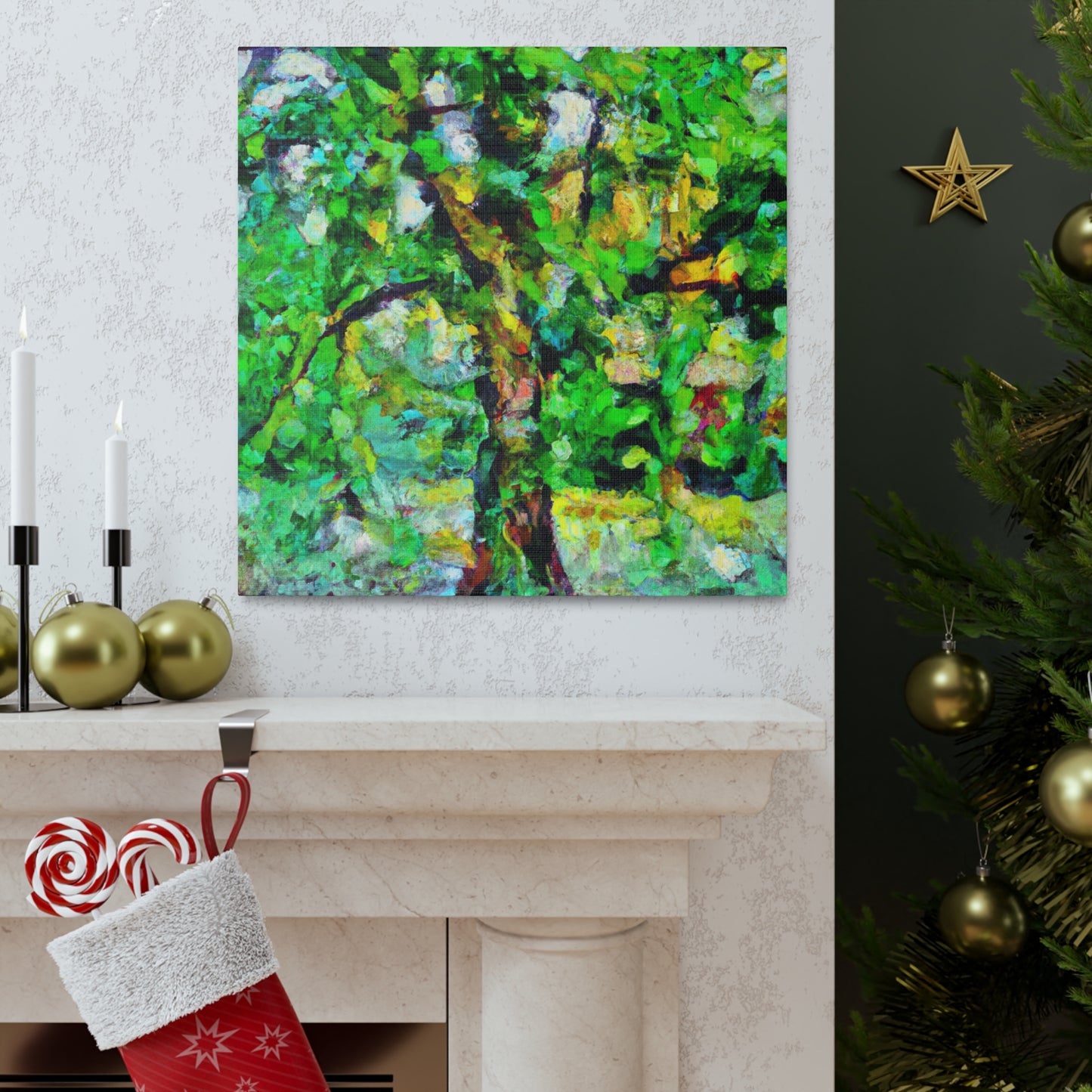 Oak Tree in Abstraction - Canvas