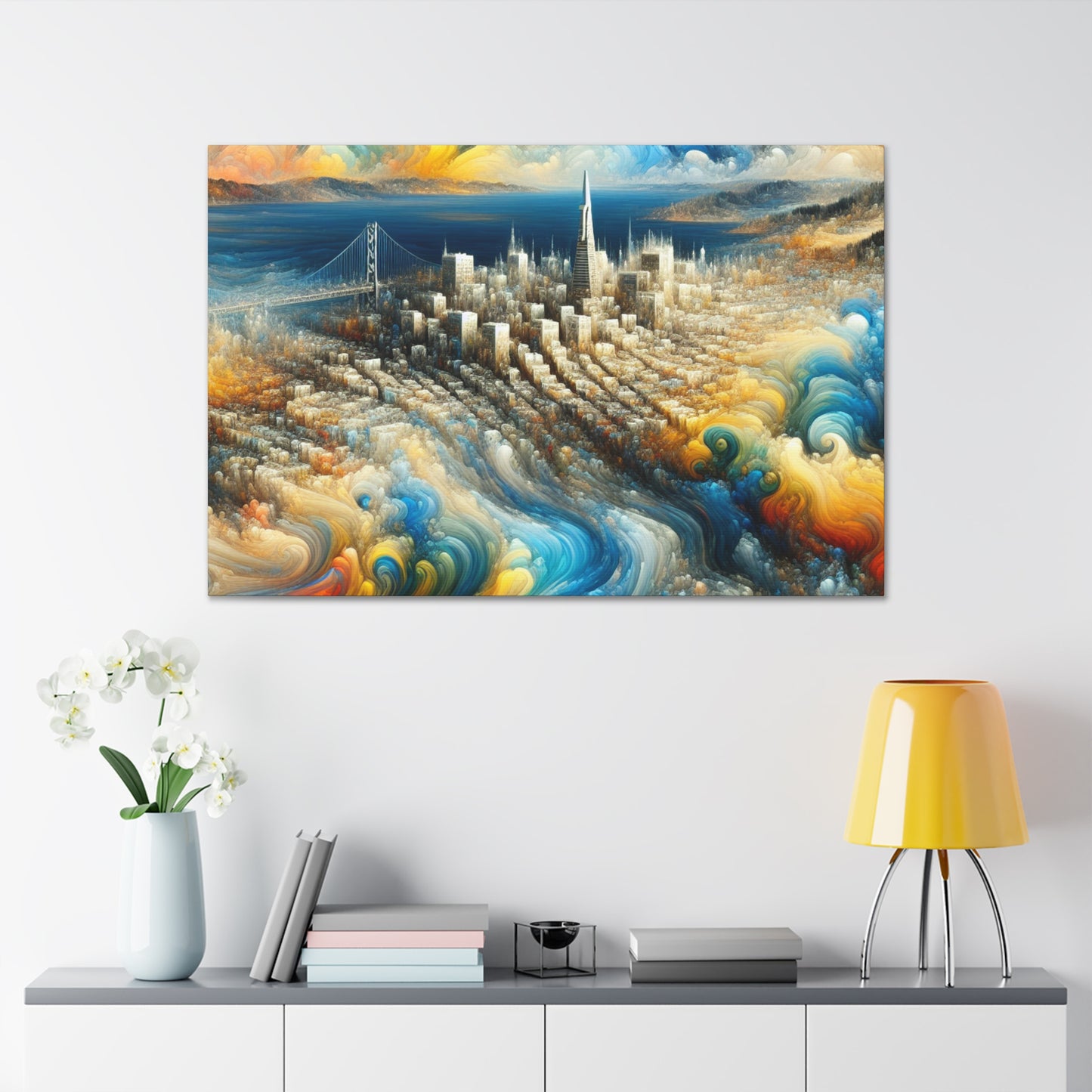 "Eclectic Urban Serenity" - Canvas