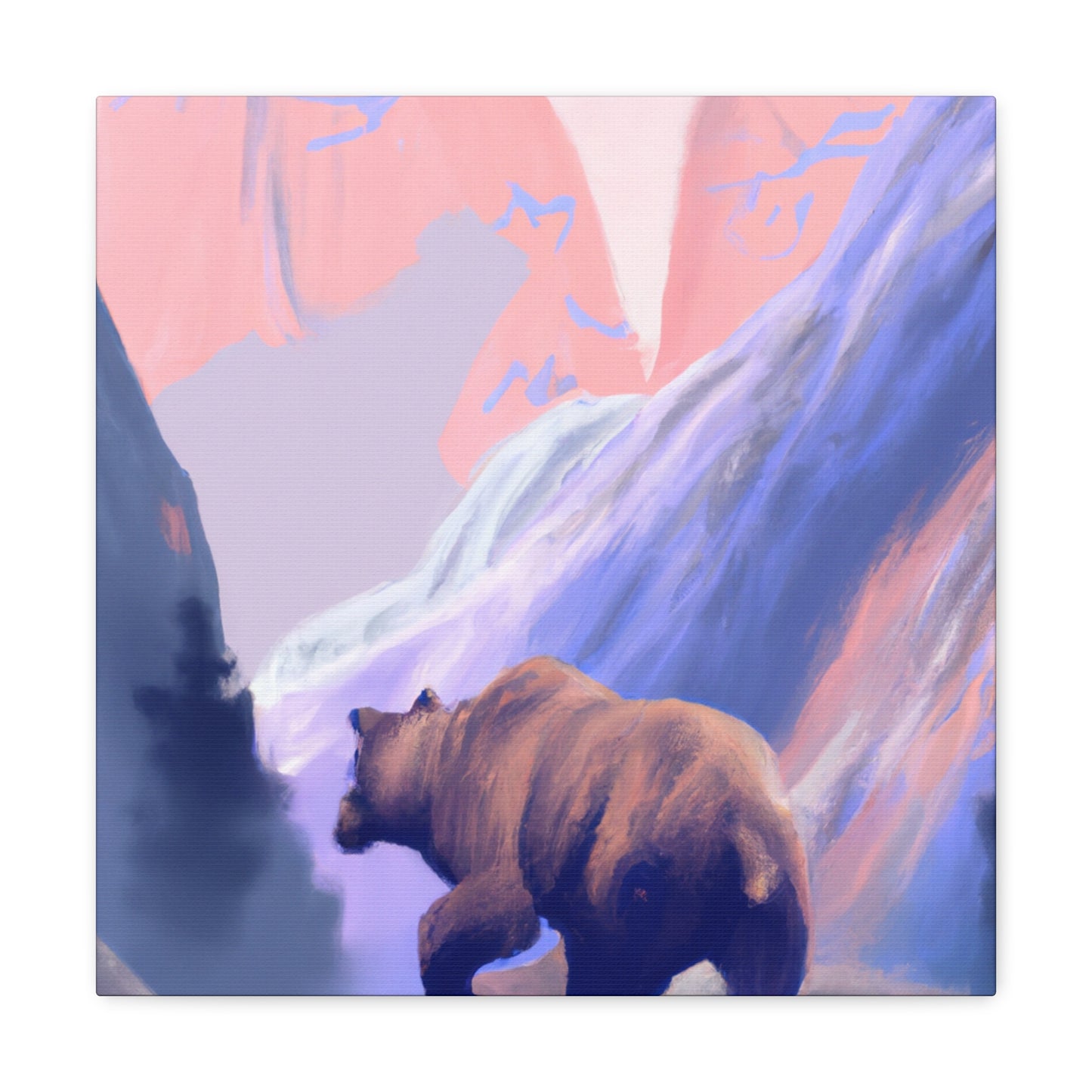 Brown Bear in Nature - Canvas