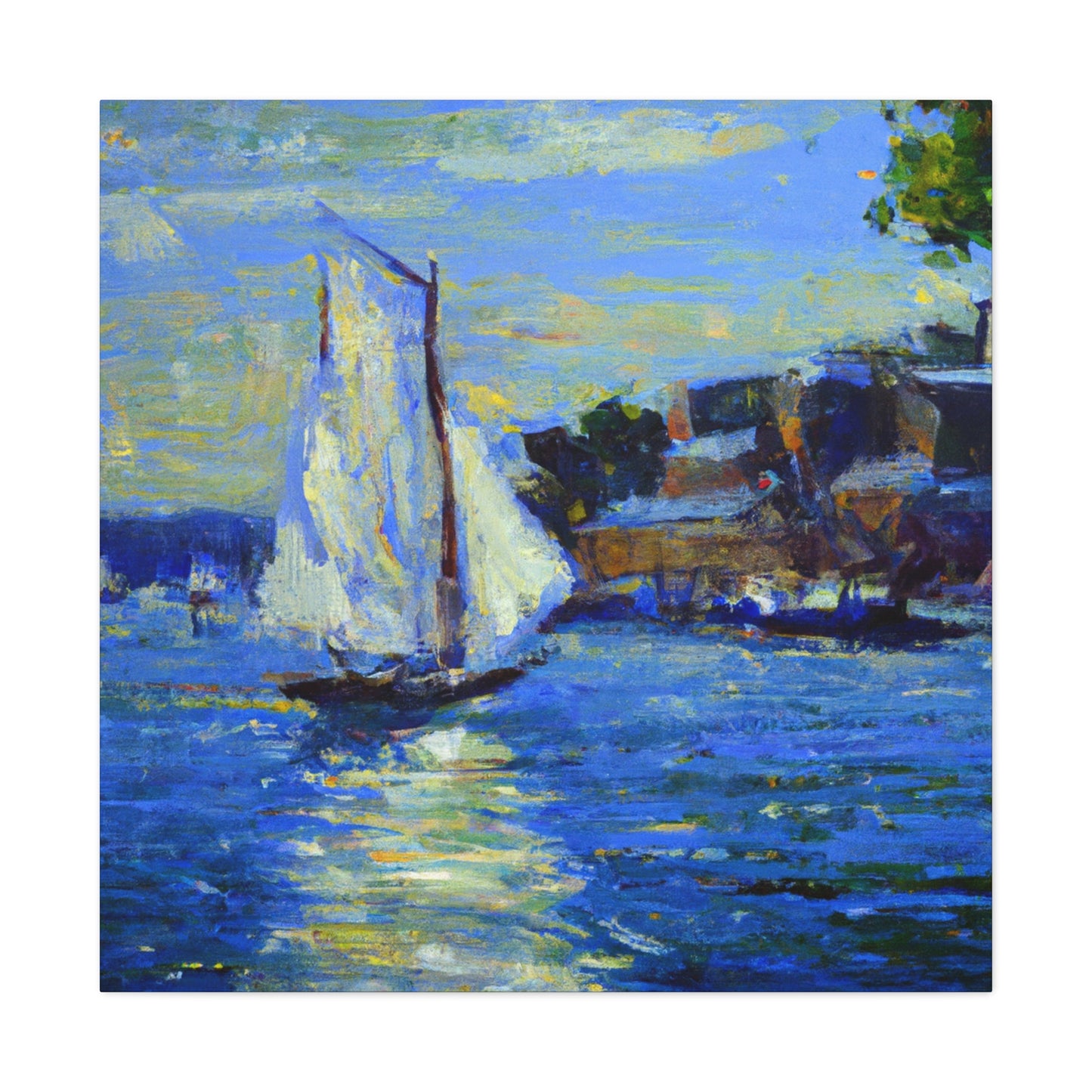 "Sailboat on Still Water" - Canvas