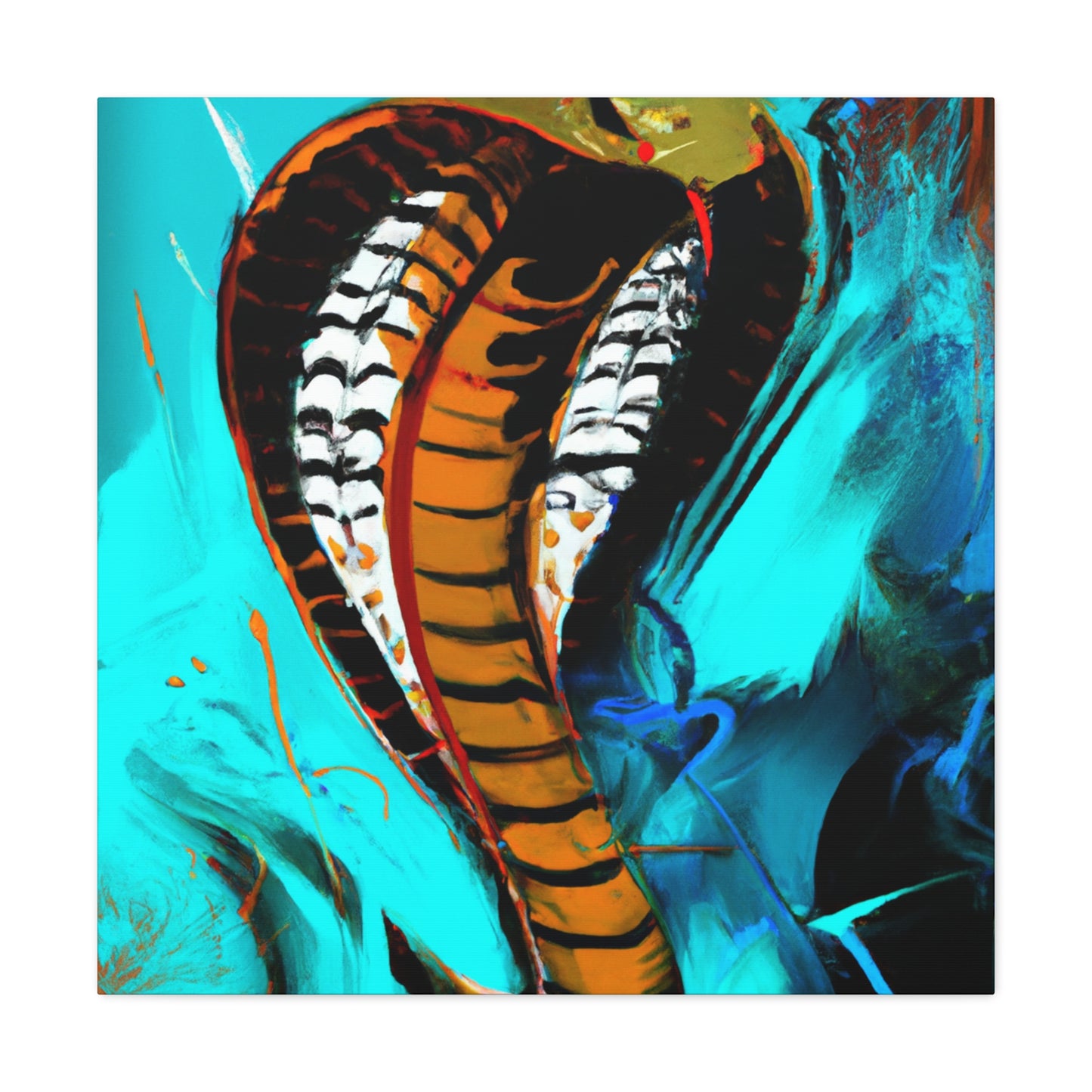 "Cobra King Adorned" - Canvas